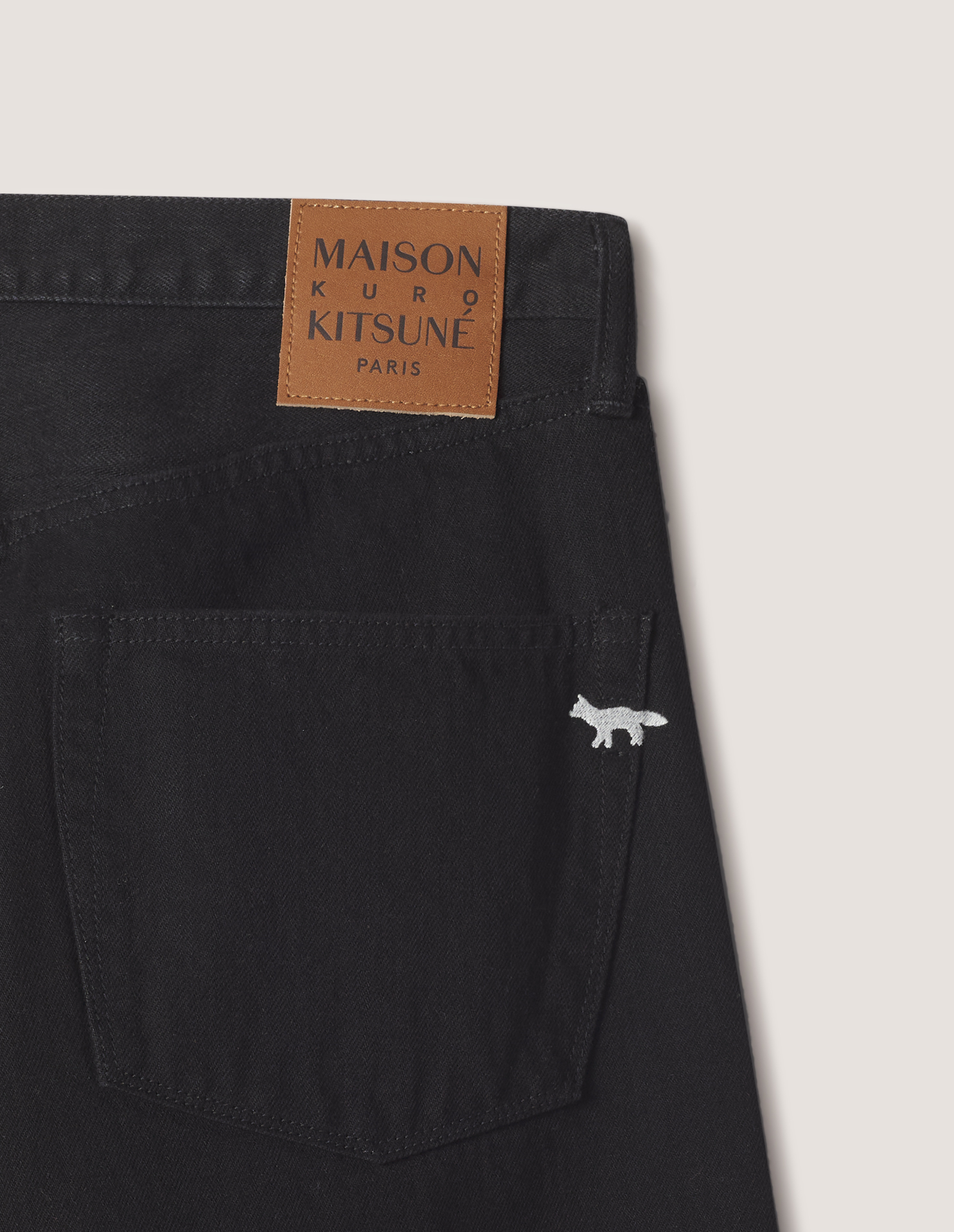 MAISON KITSUNE X KURO SELVEDGE DENIM PANTS - 3