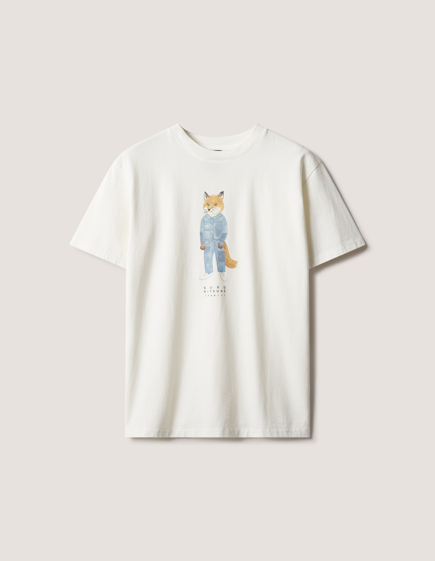 MAISON\u0020KITSUNE\u0020X\u0020KURO\u0020THE\u0020CRAFTED\u0020FOX\u0020TEE