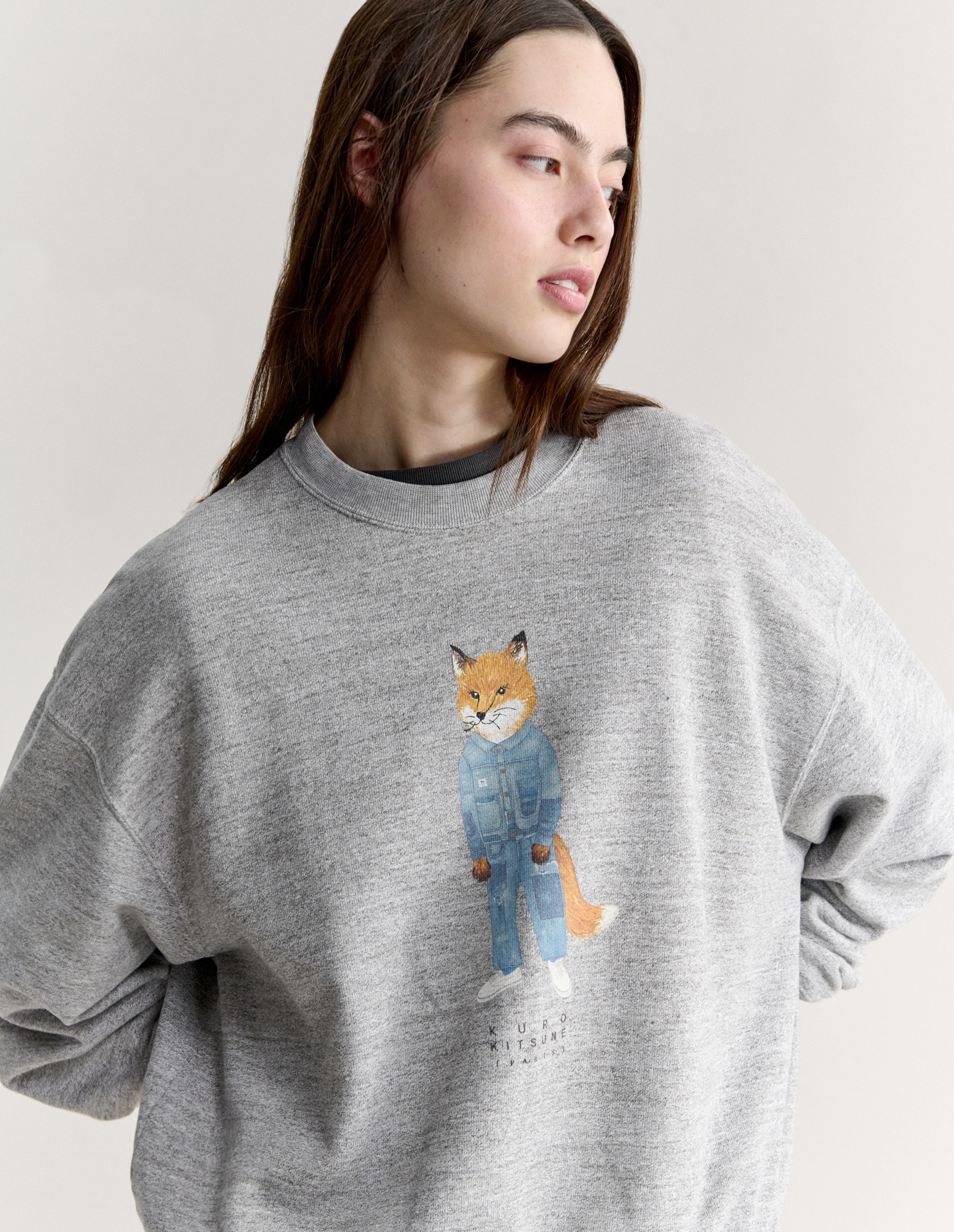 MAISON KITSUNE X KURO THE CRAFTED FOX SWEATSHIRT - 10