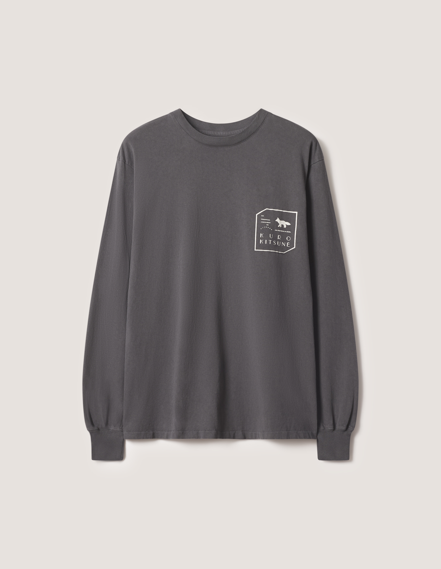 MK × KURO フェード ブラック ロングスリーブ Tシャツ - 9