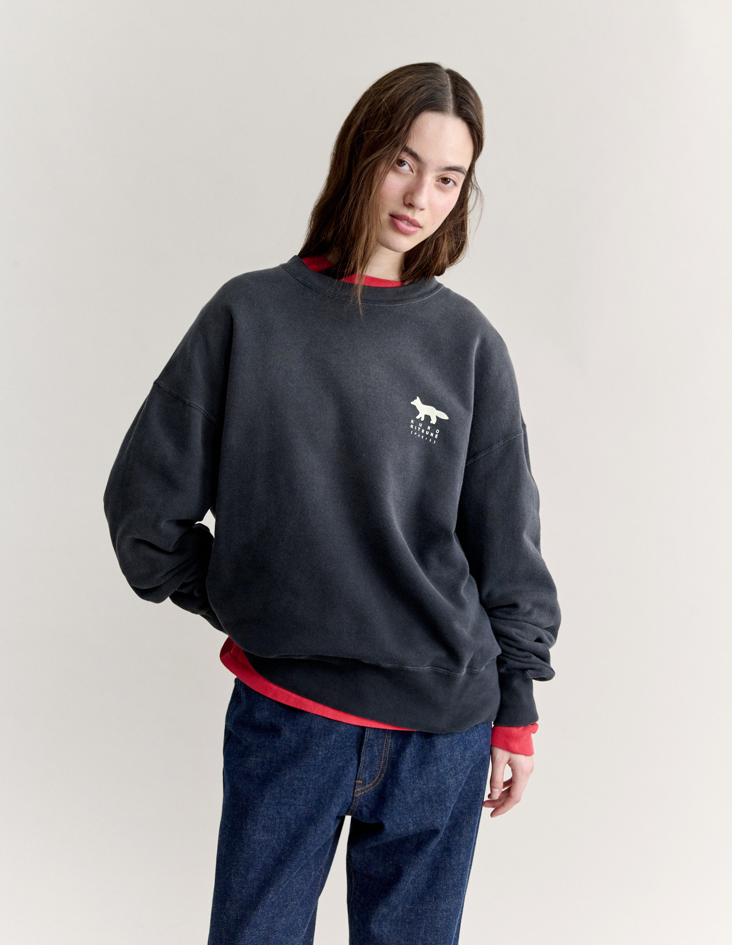 MAISON KITSUNE X KURO SUNFADE FOX SWEATSHIRT - 4