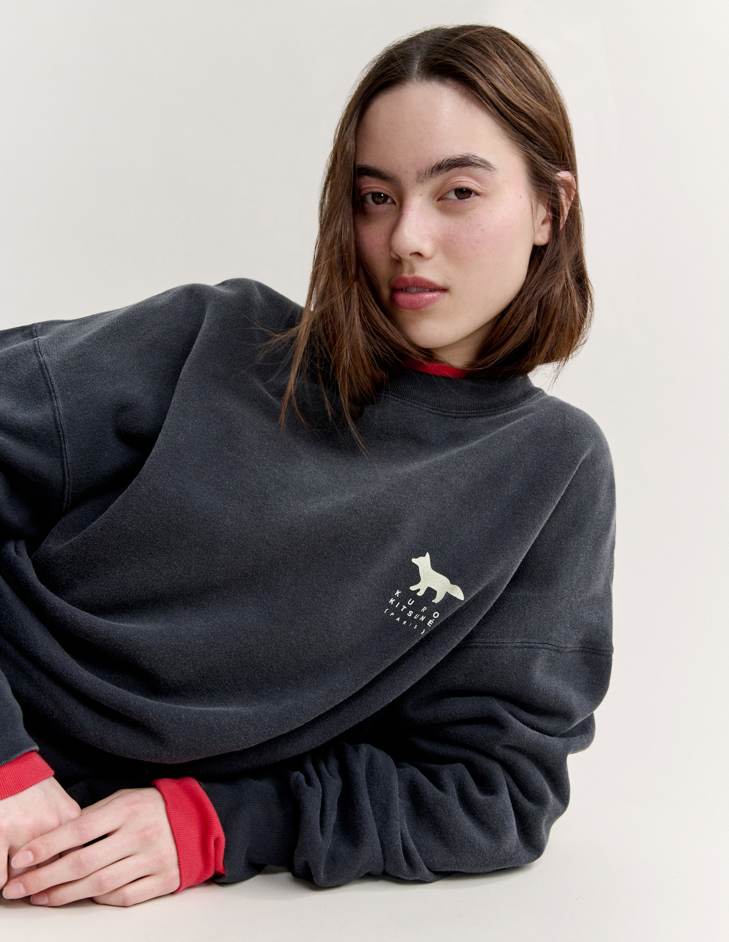 MAISON KITSUNE X KURO SUNFADE FOX SWEATSHIRT - 9