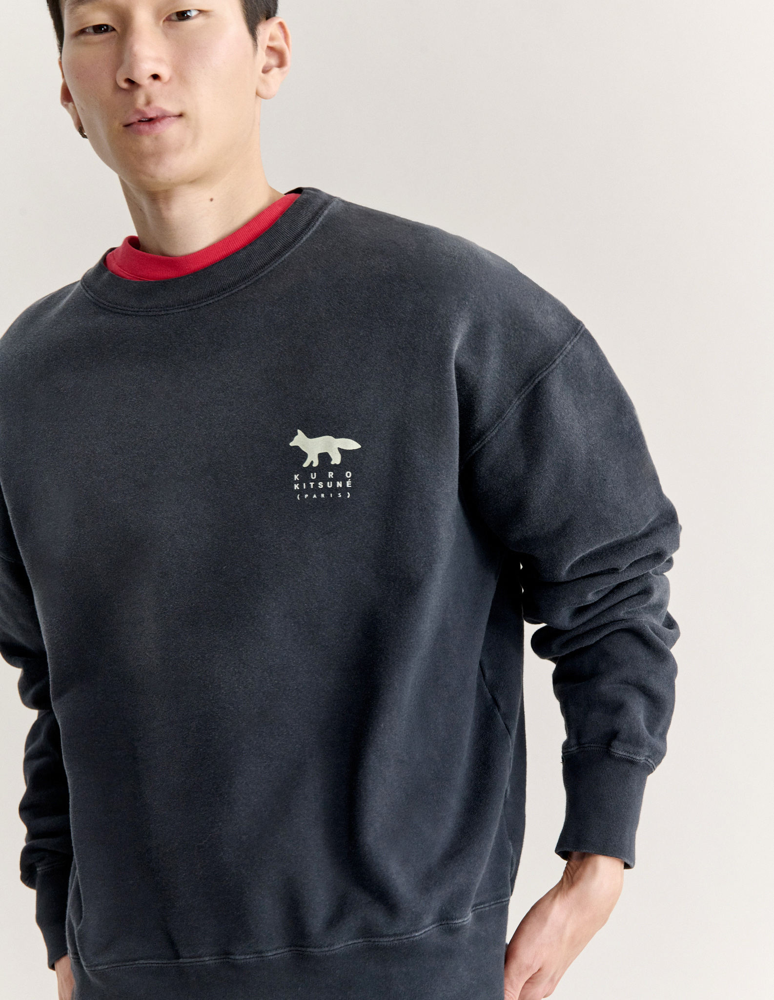 MAISON KITSUNE X KURO SUNFADE FOX SWEATSHIRT - 10