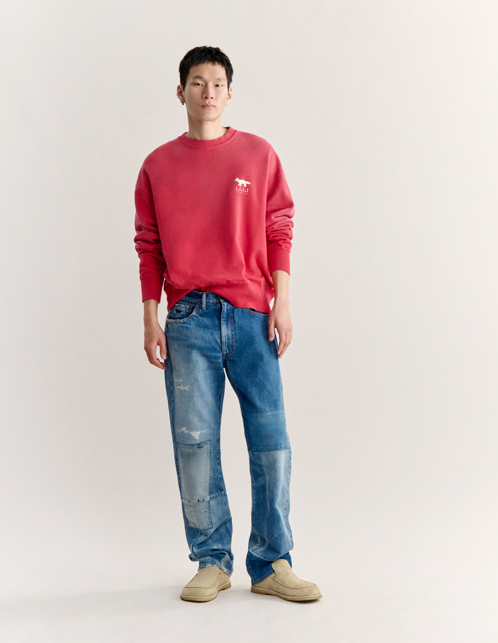 MAISON KITSUNE X KURO SUNFADE FOX SWEATSHIRT - 3