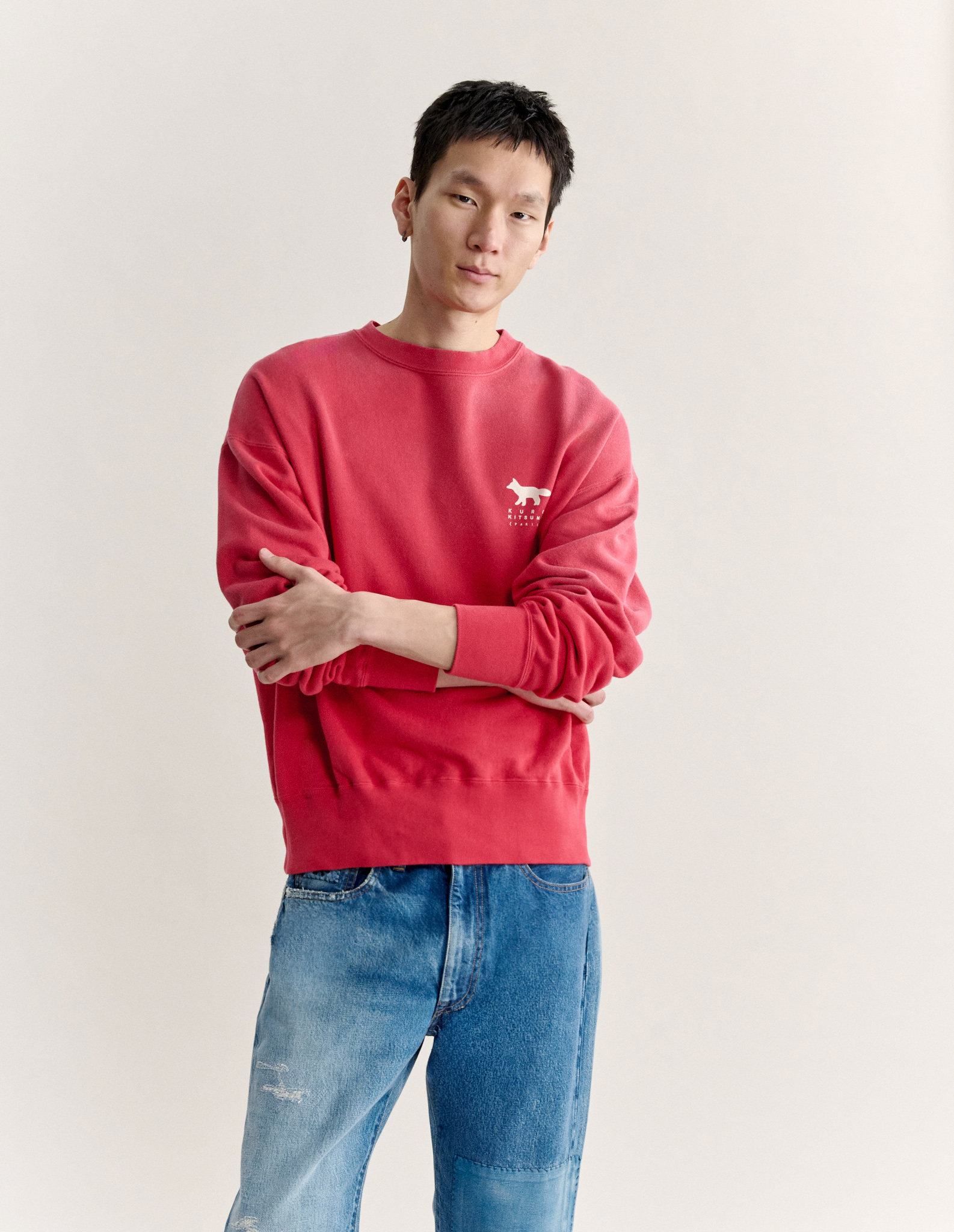 MAISON KITSUNE X KURO SUNFADE FOX SWEATSHIRT - 4
