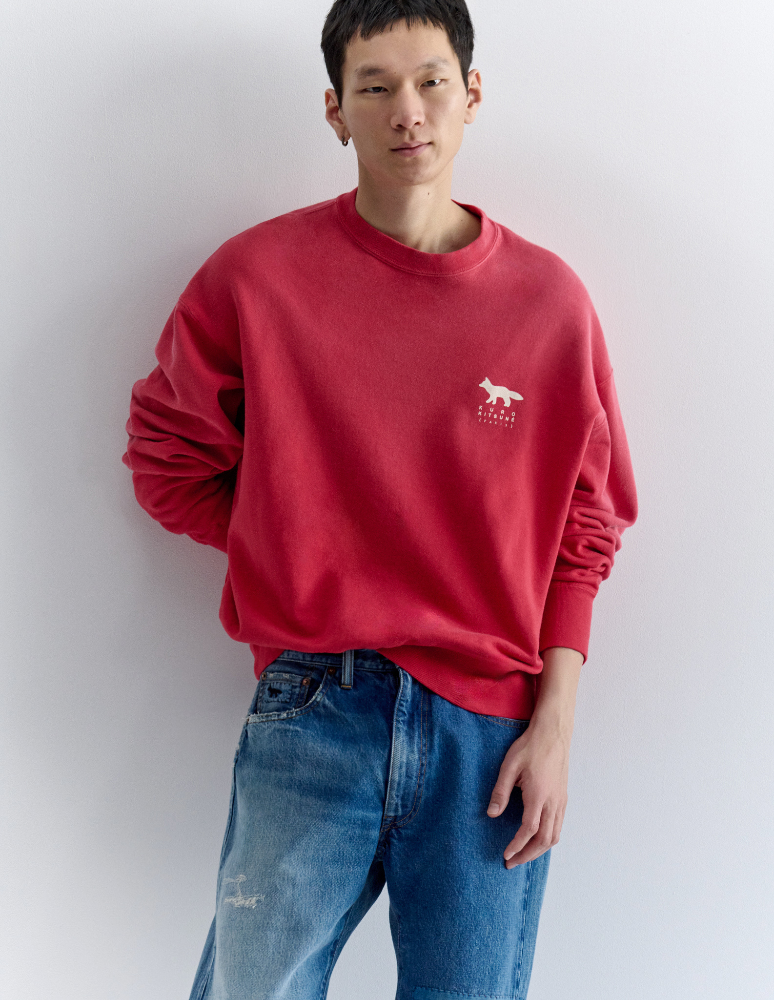 MAISON KITSUNE X KURO SUNFADE FOX SWEATSHIRT - 10
