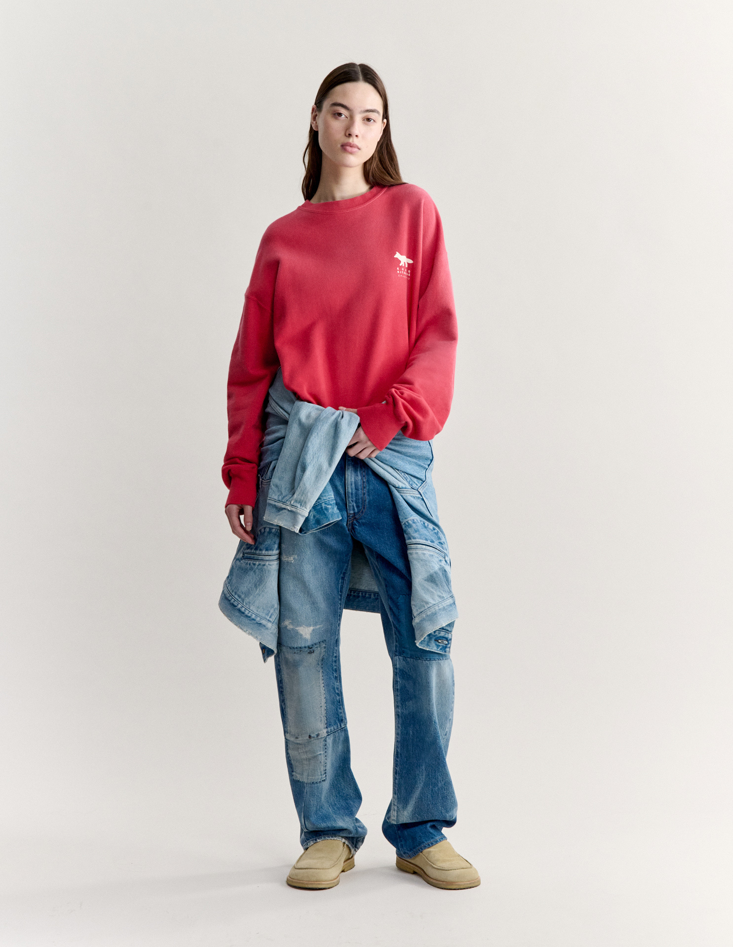 MAISON KITSUNE X KURO SUNFADE FOX SWEATSHIRT - 6