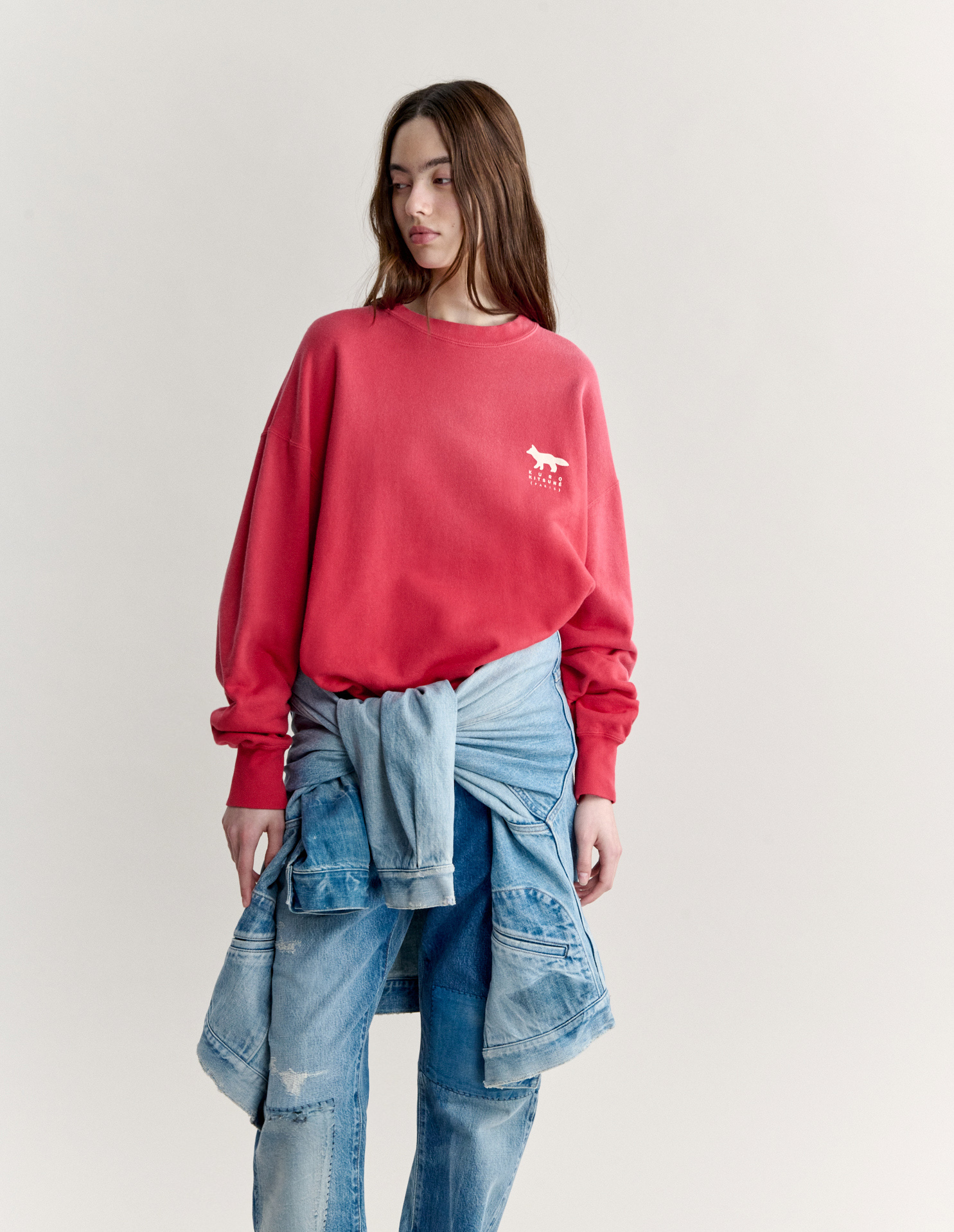 MAISON KITSUNE X KURO SUNFADE FOX SWEATSHIRT - 5