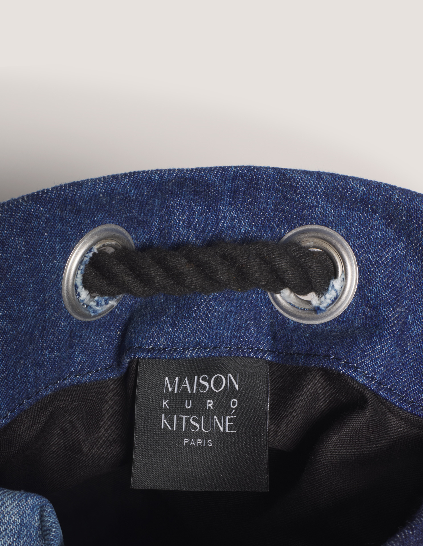 MAISON KITSUNE X KURO DENIM BAG - 4