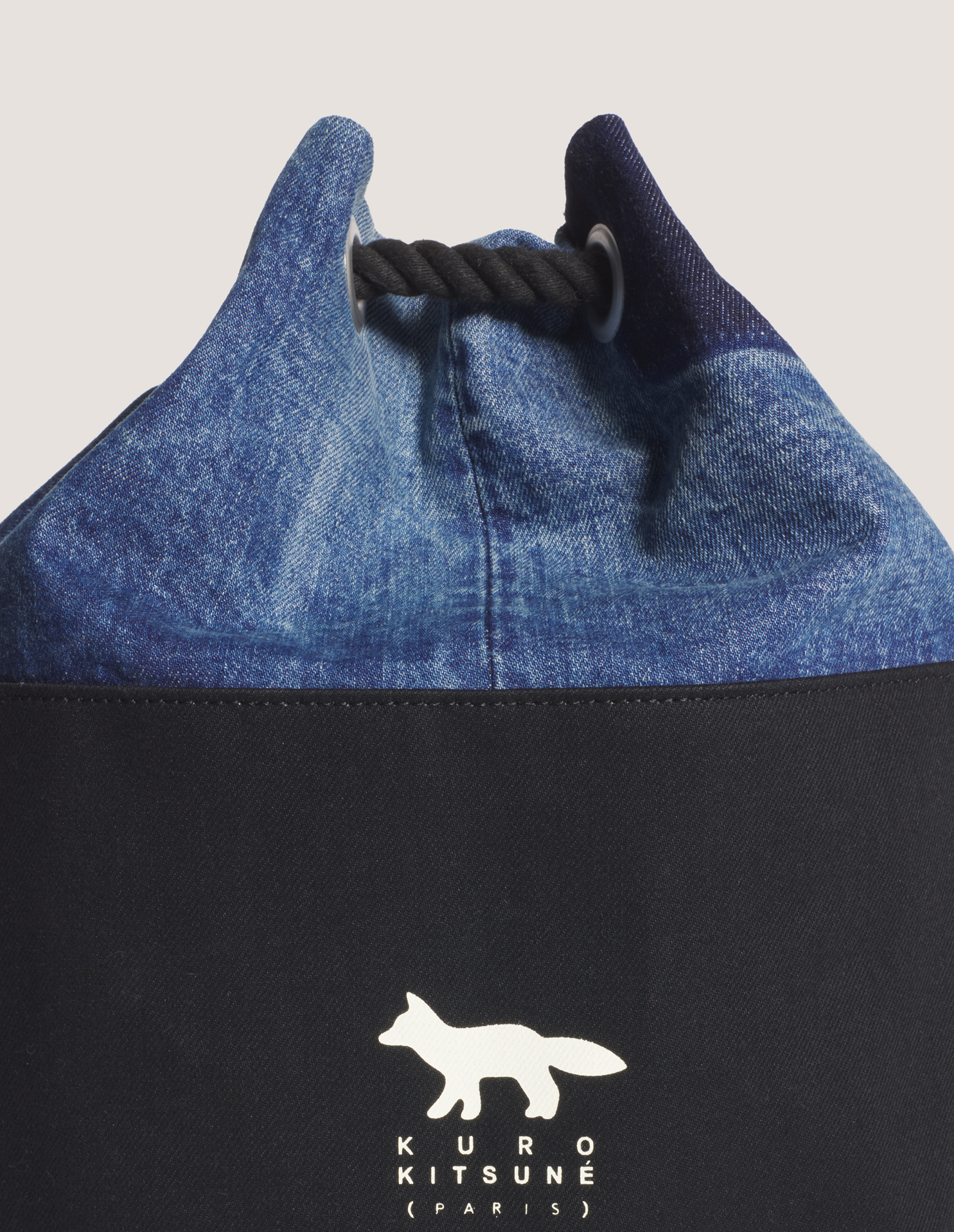 MAISON KITSUNE X KURO DENIM BAG - 5