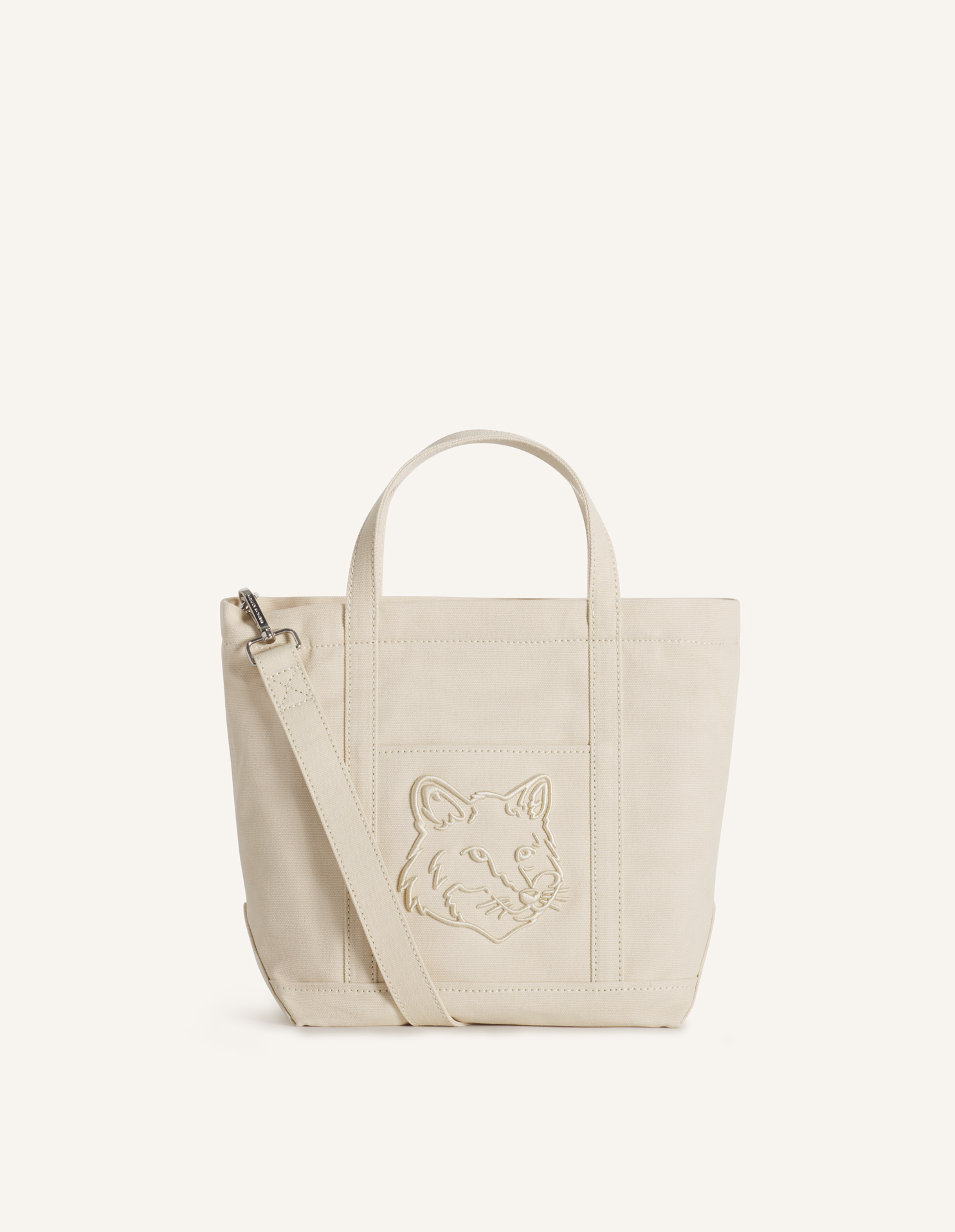 メゾンキツネ　フォックスヘッド スモール トートバッグ　ハンドバッグ フォックスヘッド スモール トート | Maison Kitsuné