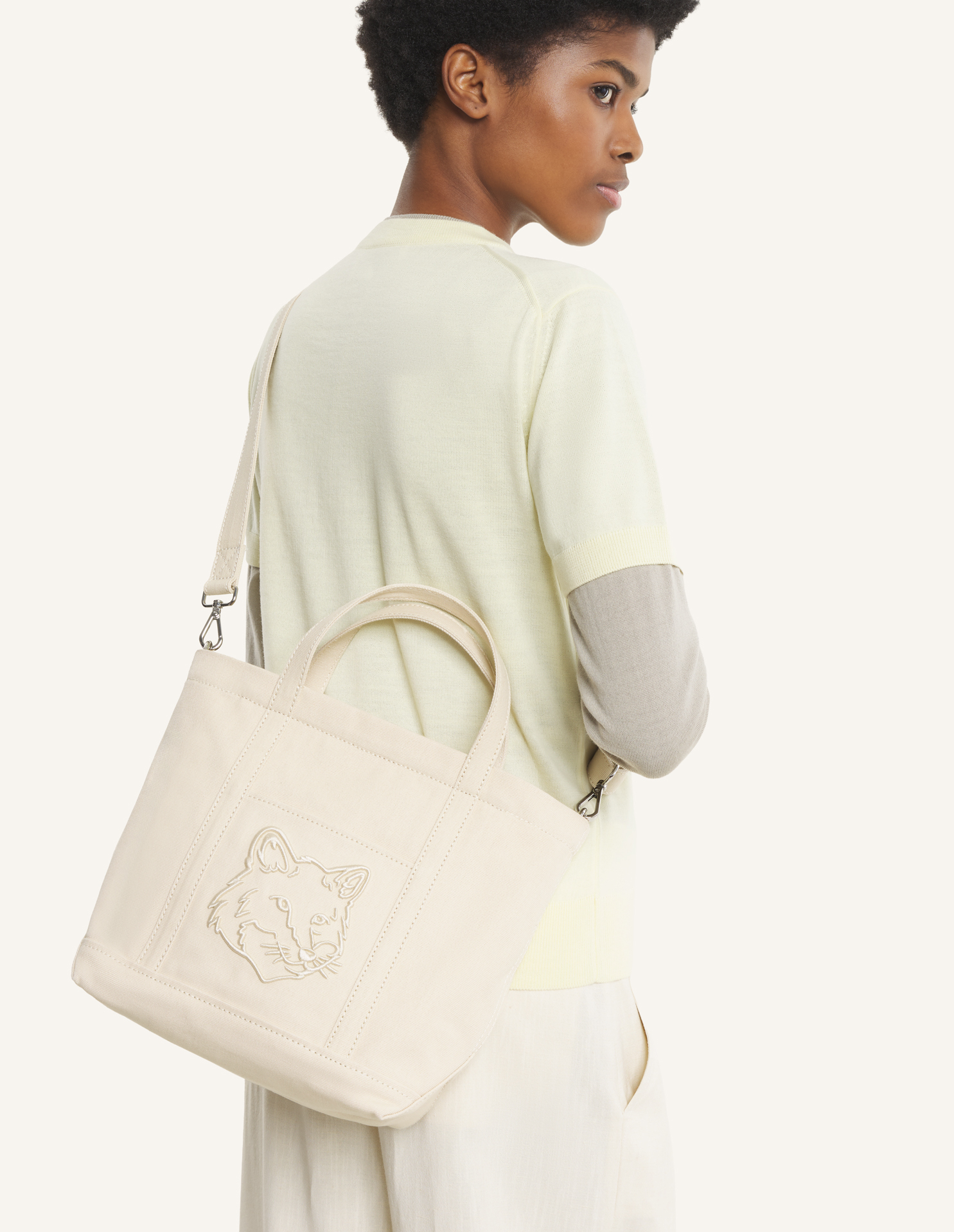 n*m様 MAISON KITSUNE SMALL TOTE FOX HEAD SMALL TOTE | Maison Kitsuné