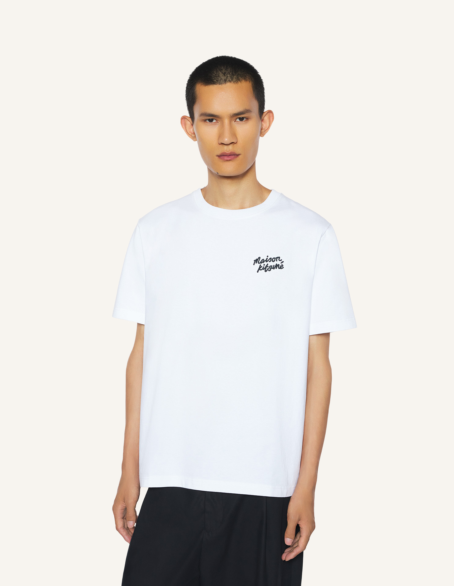 MAISON\u0020KITSUNE\u0020HANDWRITING\u0020COMFORT\u0020TEE\u002DSHIRT