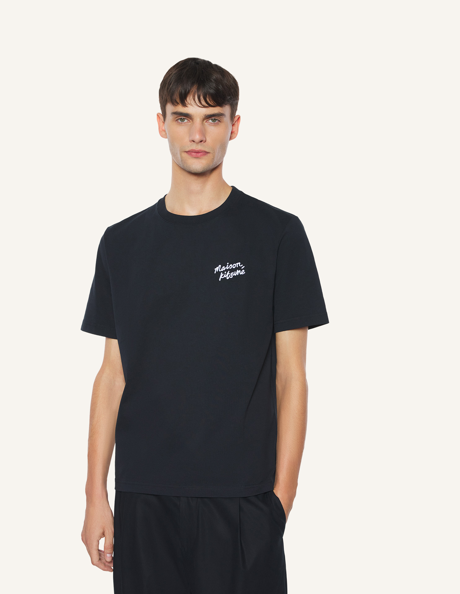 MAISON\u0020KITSUNE\u0020HANDWRITING\u0020COMFORT\u0020TEE\u002DSHIRT