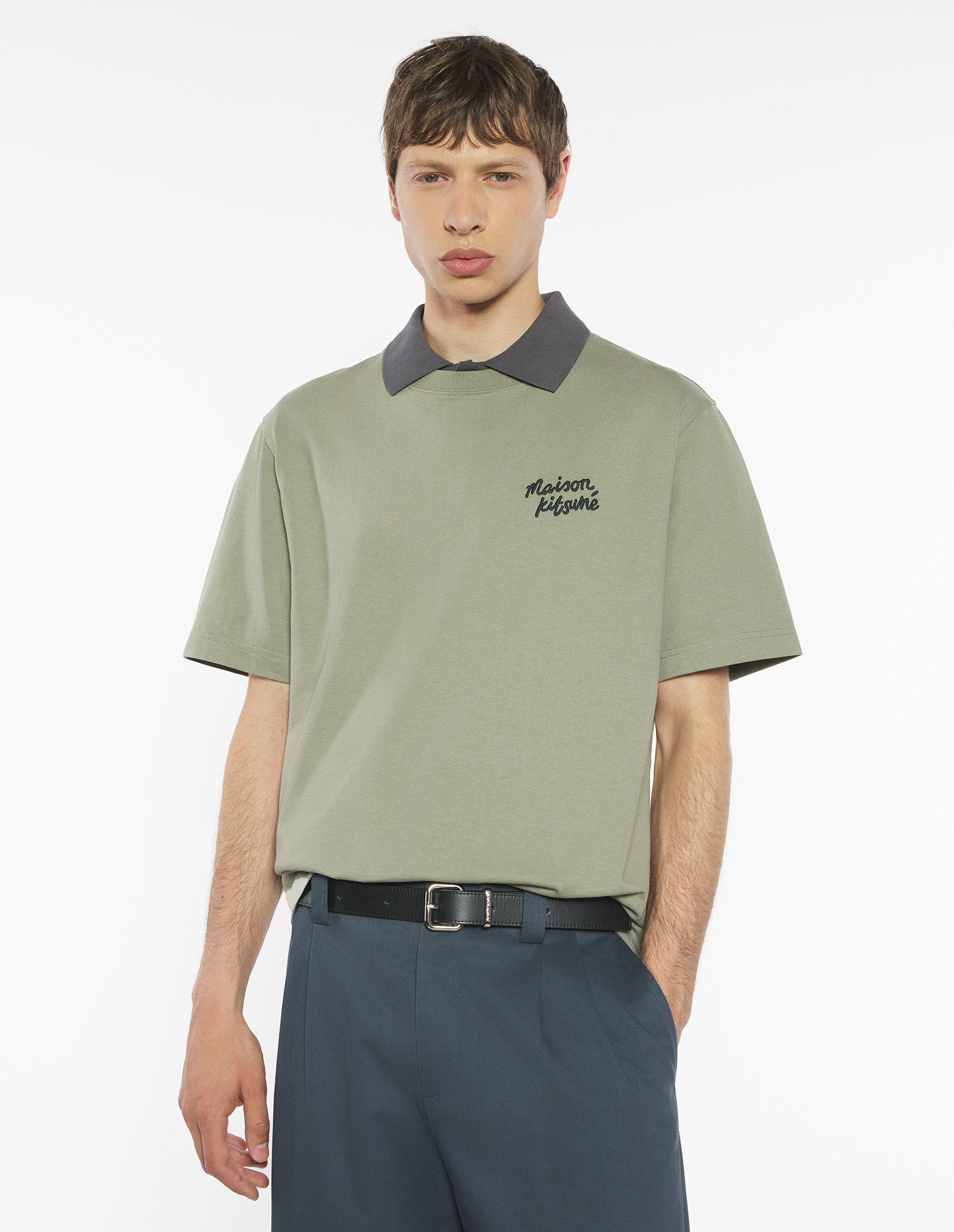 MAISON\u0020KITSUNE\u0020HANDWRITING\u0020COMFORT\u0020TEE\u002DSHIRT