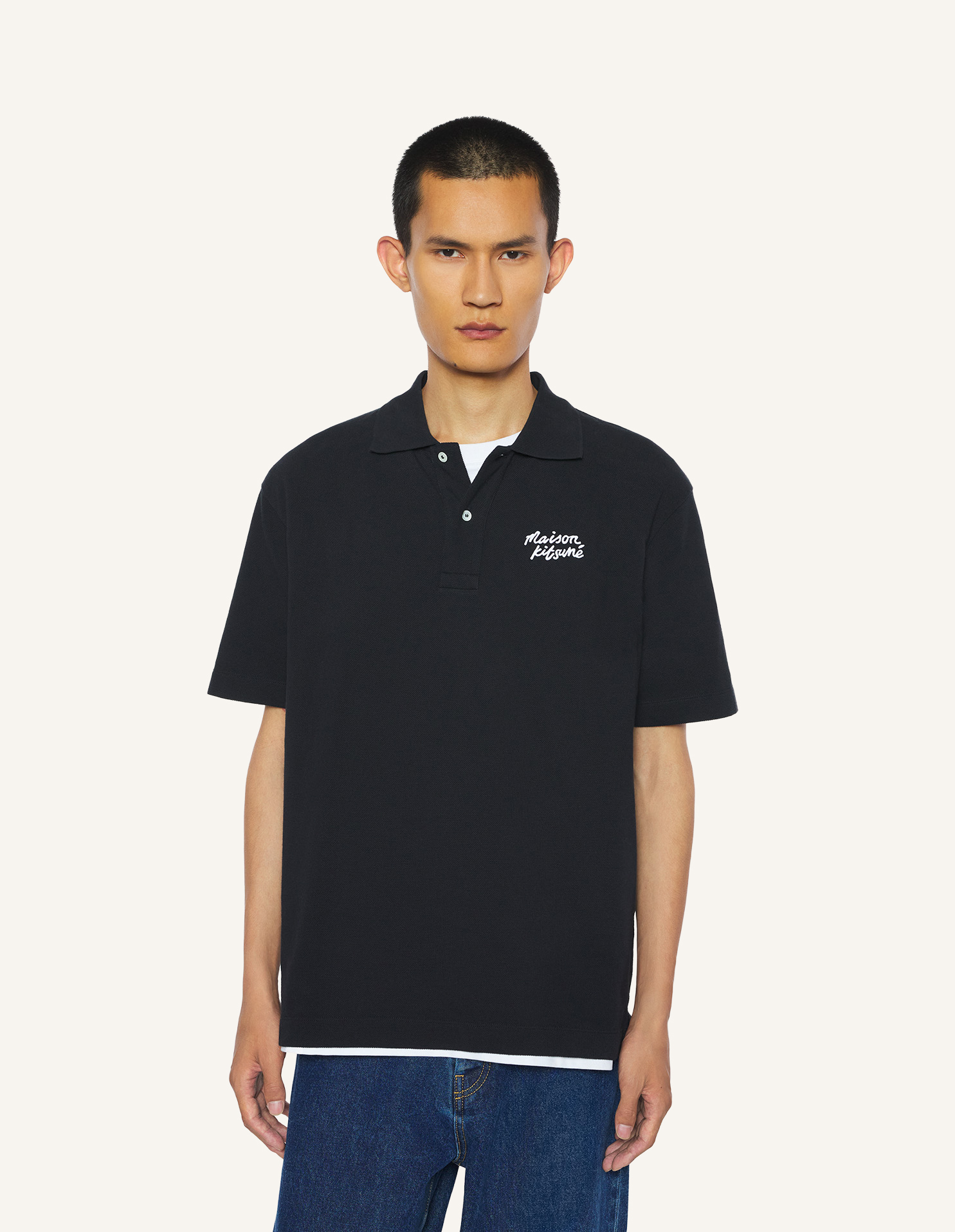 MAISON\u0020KITSUNE\u0020HANDWRITING\u0020COMFORT\u0020POLO