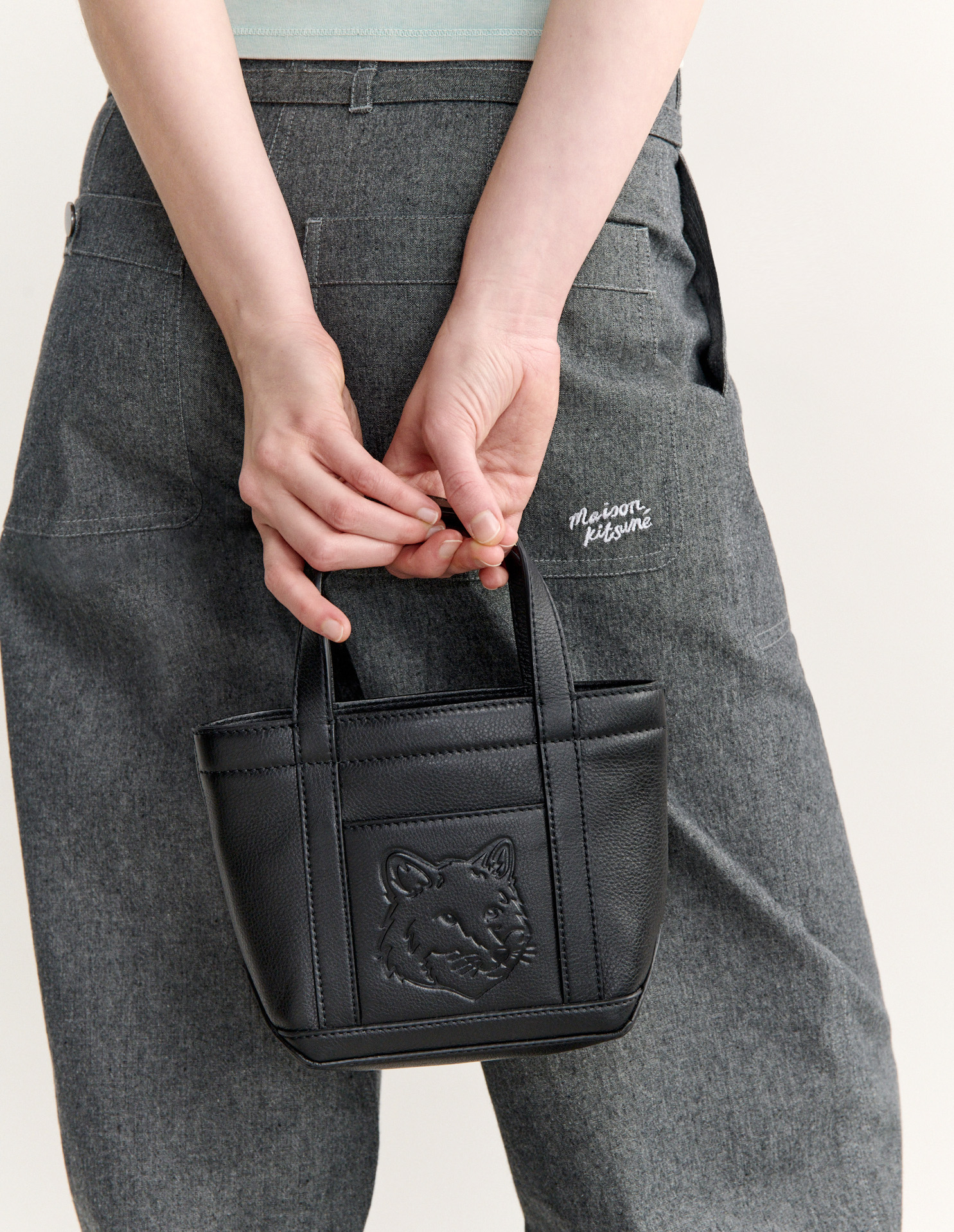 FOX\u0020HEAD\u0020LEATHER\u0020MINI\u0020TOTE