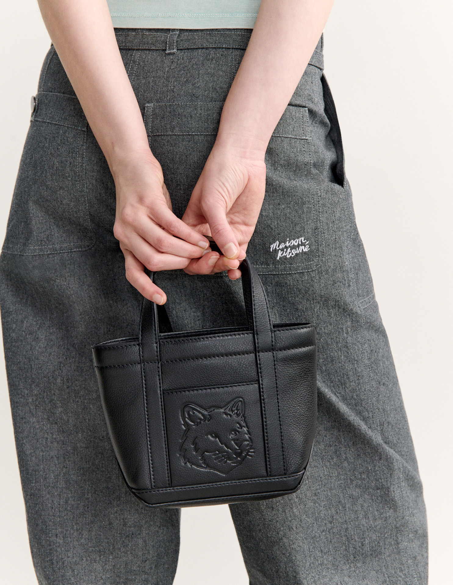 FOX\u0020HEAD\u0020LEATHER\u0020MINI\u0020TOTE