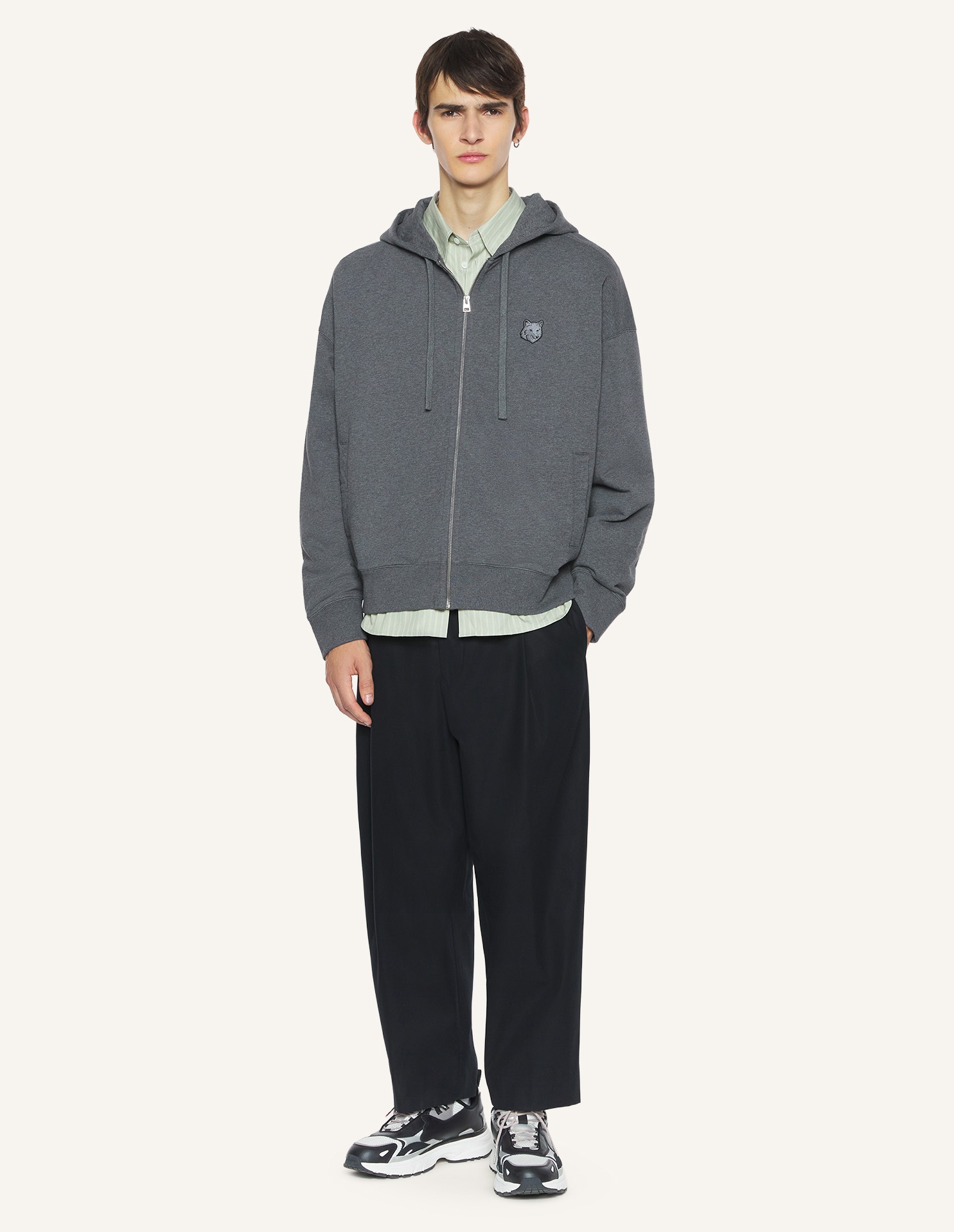 FOX\u0020HEAD\u0020ZIPPED\u0020OVERSIZE\u0020HOODIE