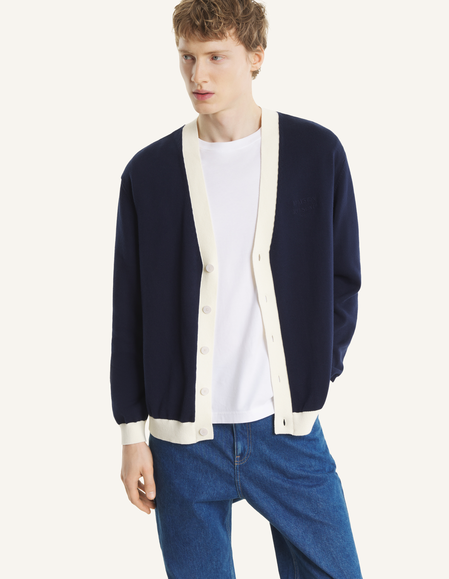 CONTRASTED\u0020COTTON\u0020COMFORT\u0020CARDIGAN