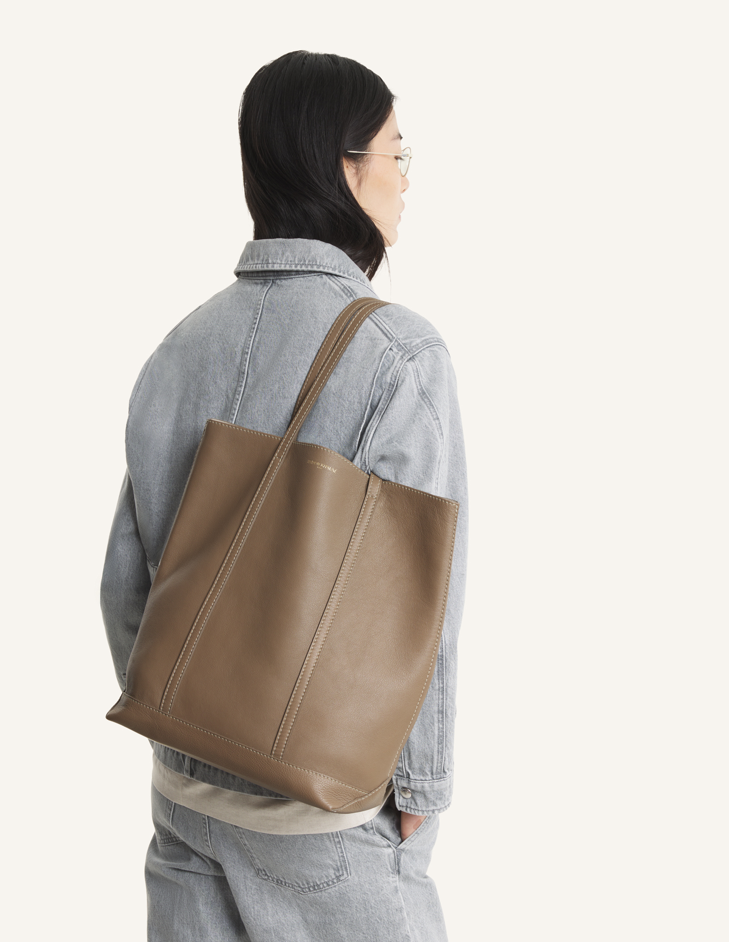 MAISON\u0020KITSUNE\u0020PARIS\u0020LEATHER\u0020TOTE