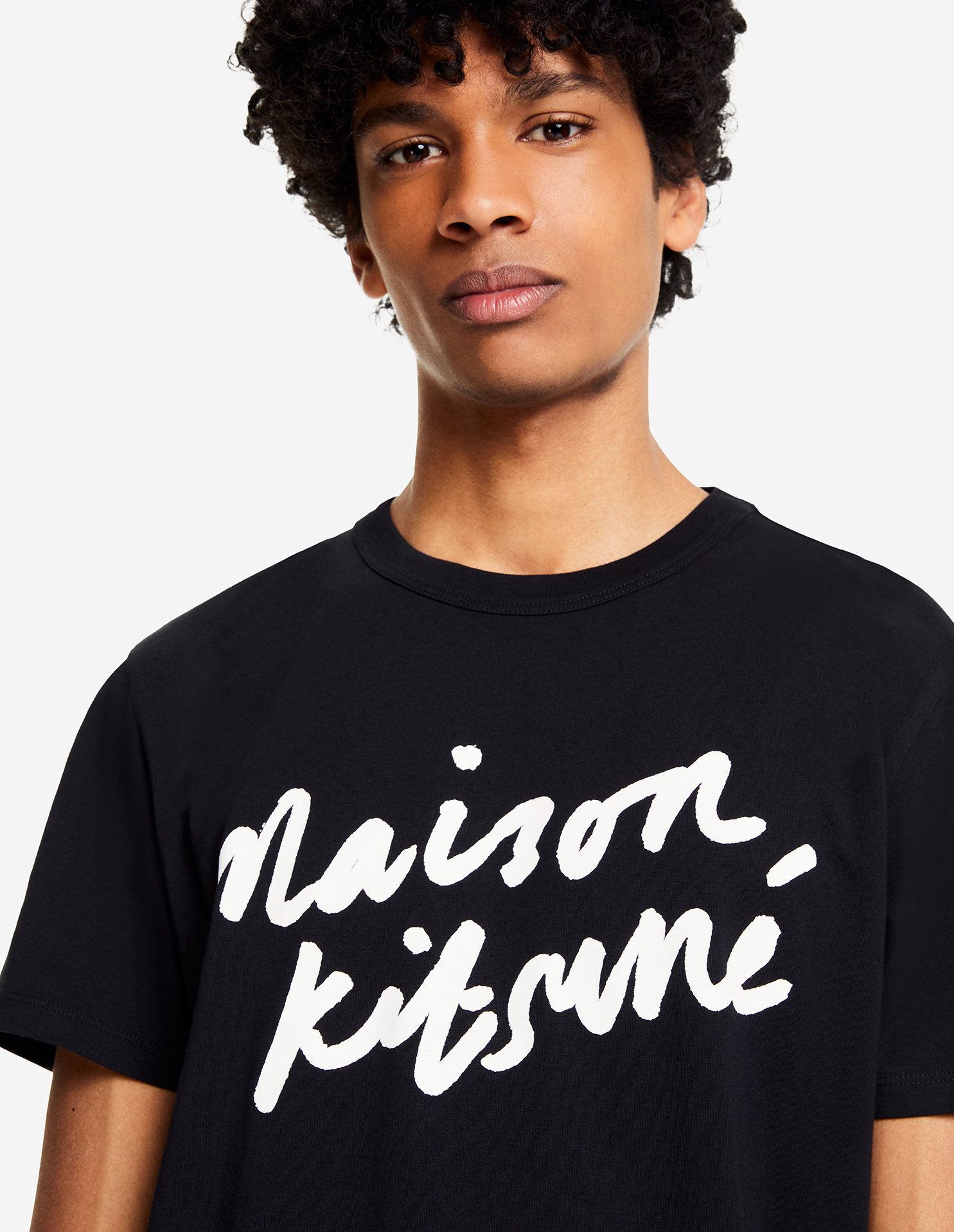 Maison Kitsuné Handwriting Cotton-jersey T-Shirt - XL