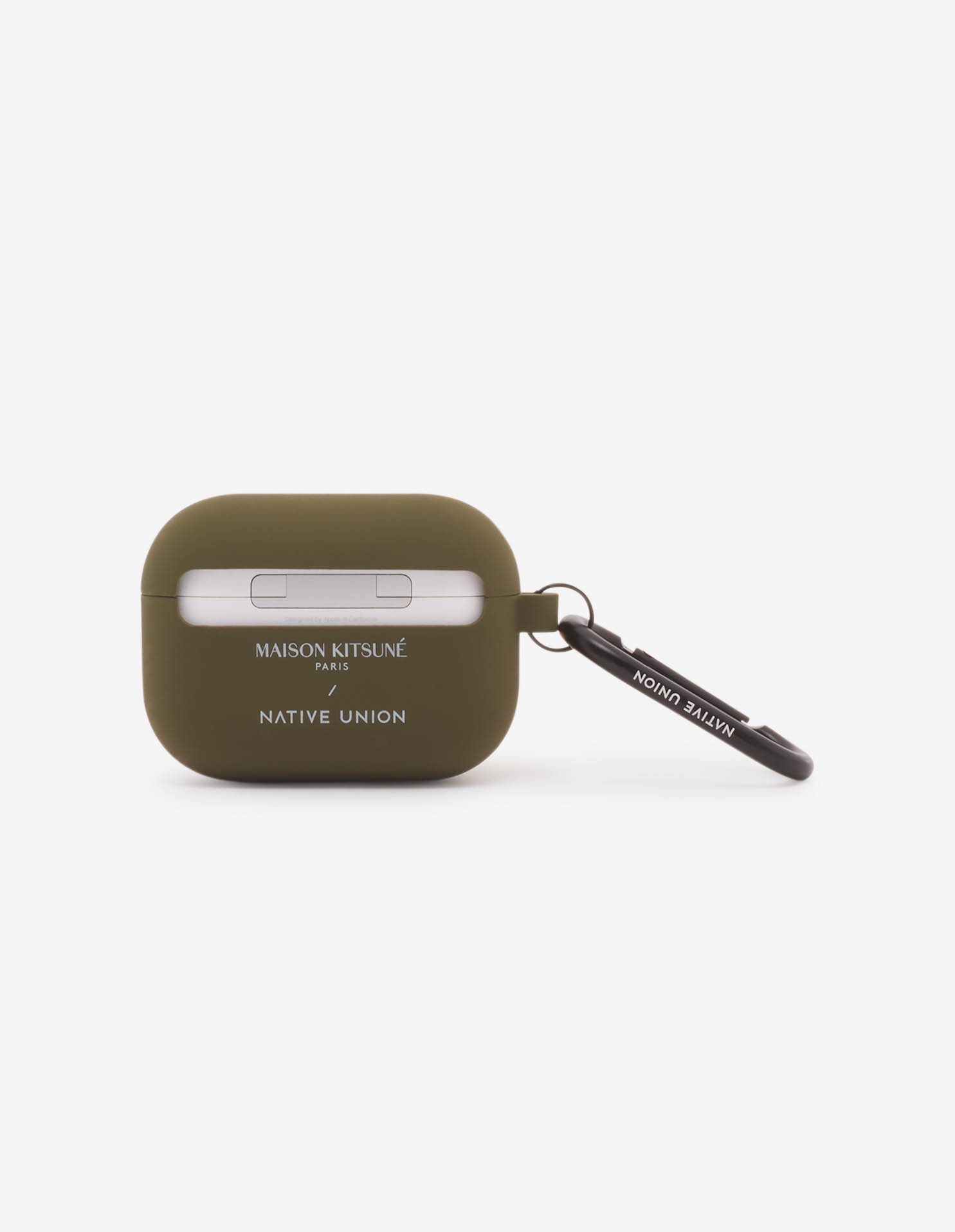 FOX HEAD CARABINER CASE FOR AIRPODS PRO 2 KHAKI | Maison Kitsuné