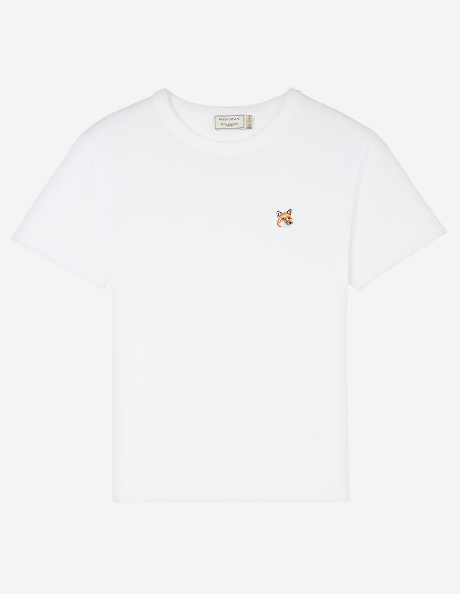 激レアコラボ♡メゾンキツネ  フォックスロゴ刺繍Tシャツ　ホワイトポロラルフローレン