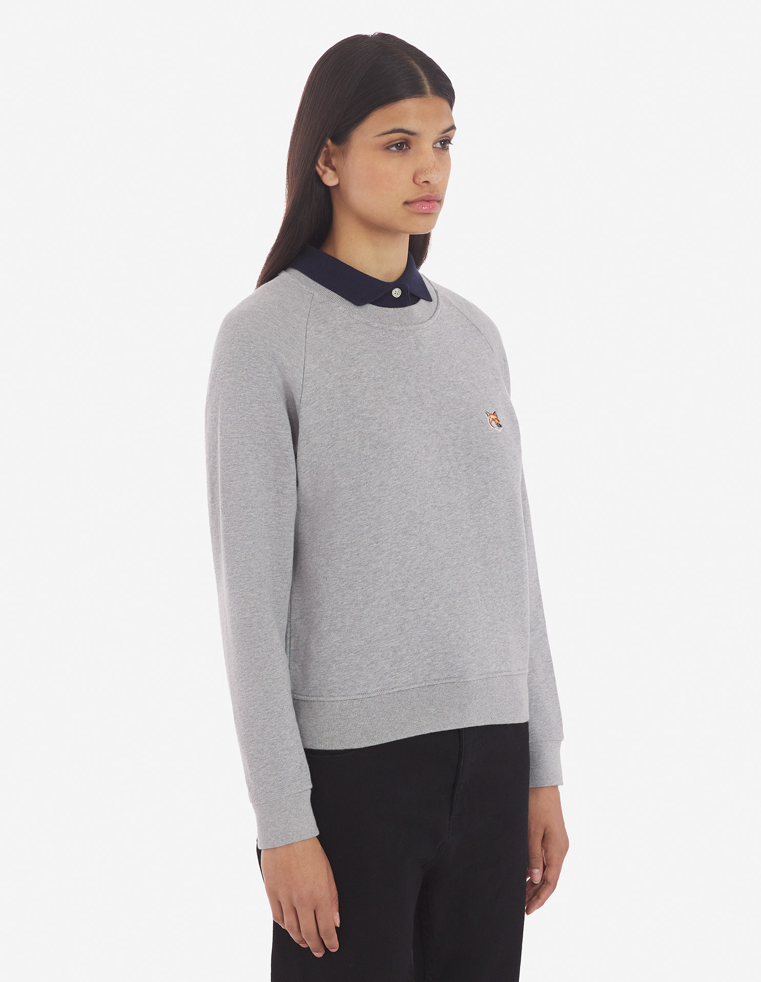 FOX HEAD PATCH ADJUSTED SWEATSHIRT FOX HEAD PATCH ADJUSTED SWEATSHIRT
