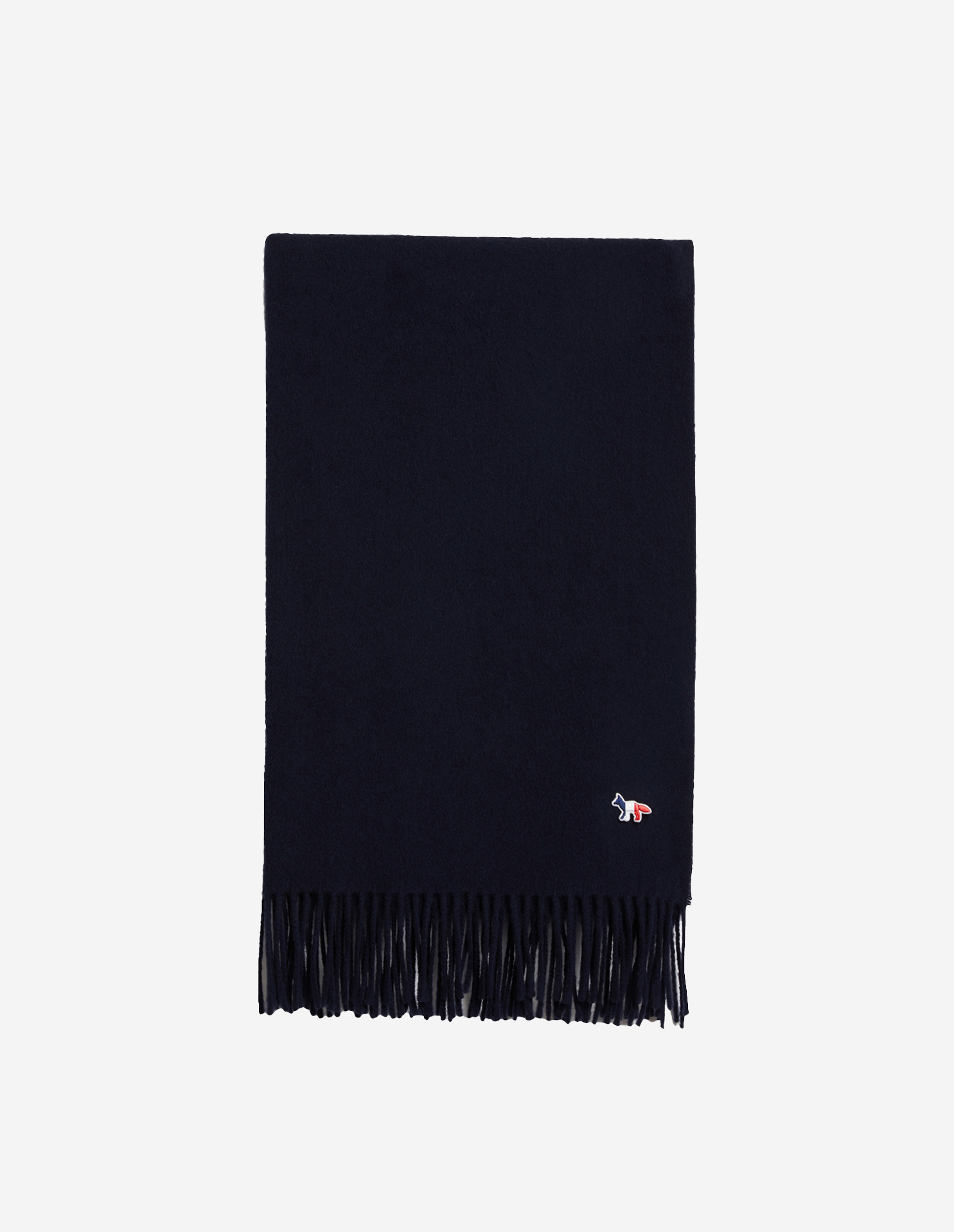 TRICOLOR FOX PATCH WOOL SCARF
