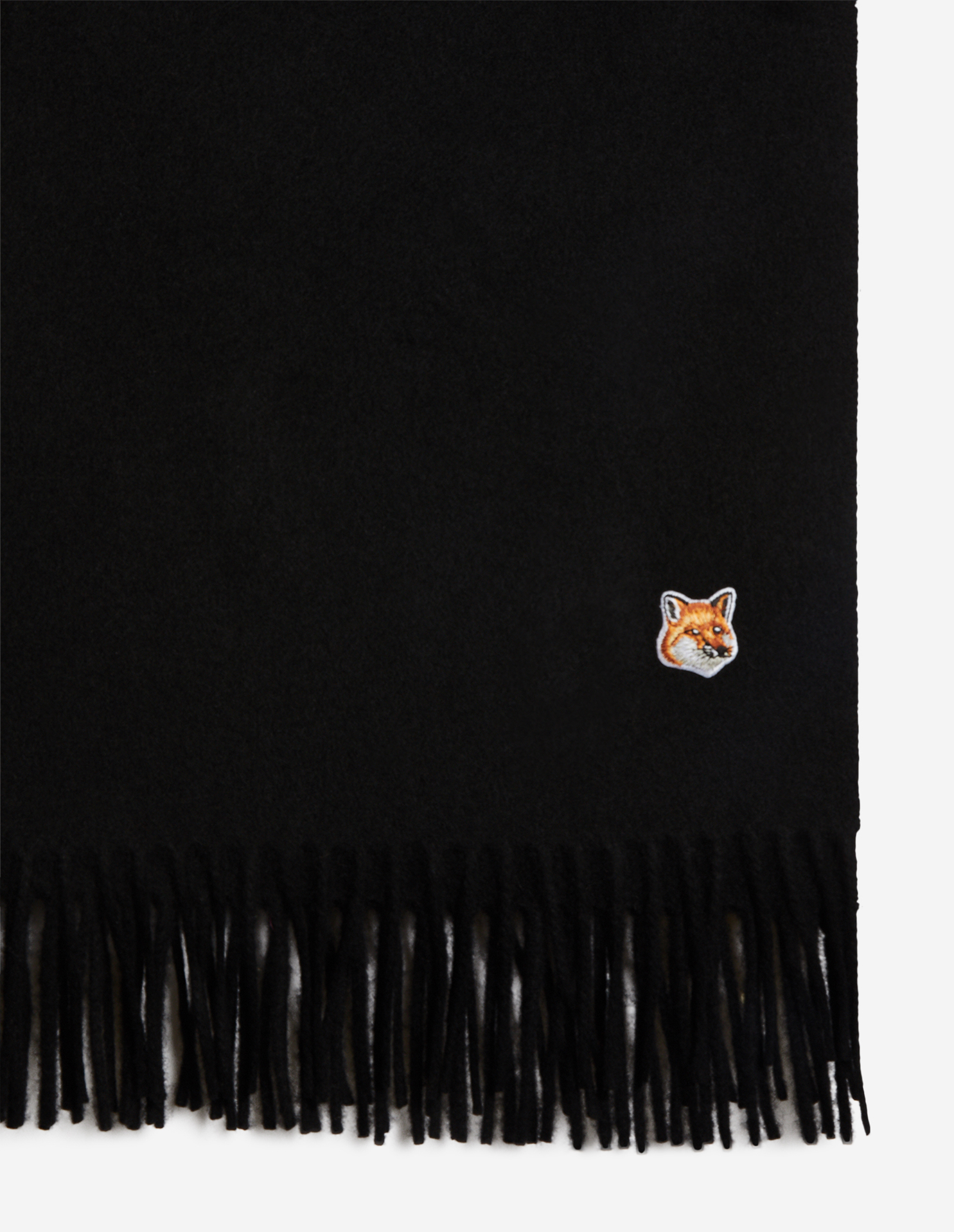 FOX HEAD PATCH WOOL SCARF | Maison Kitsuné