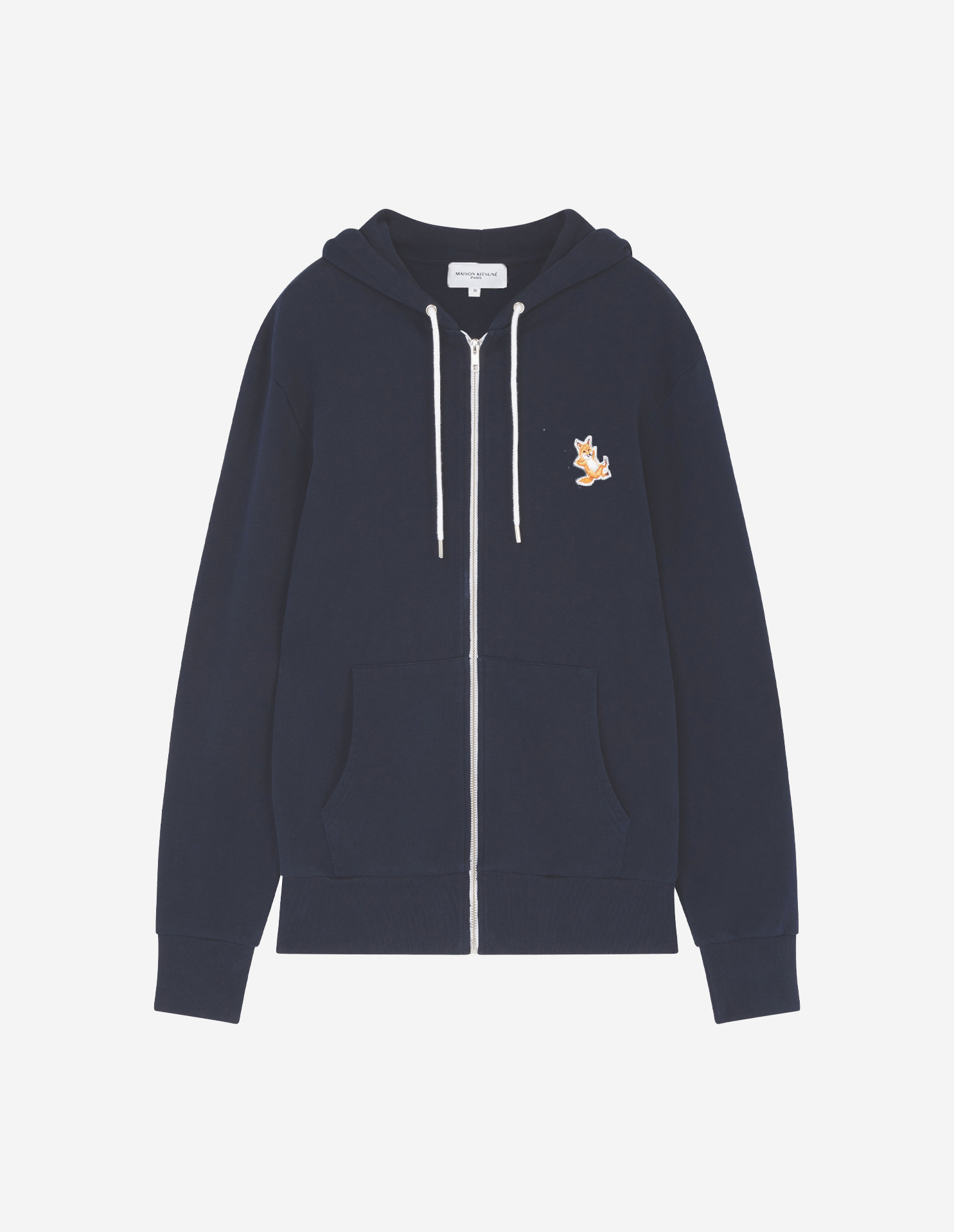 CHILLAX FOX PATCH ZIPPED HOODIE | Maison Kitsuné CHILLAX FOX PATCH ZIPPED HOODIE | Maison Kitsuné