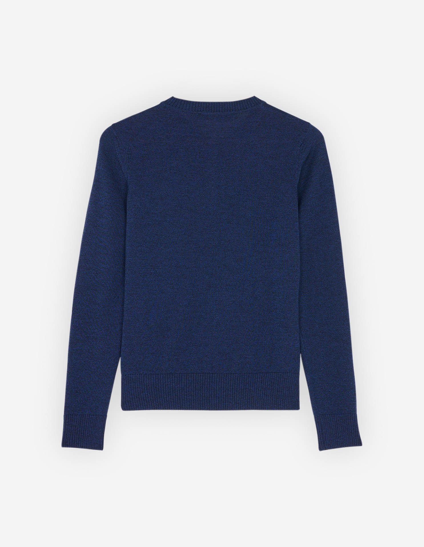 CHILLAX FOX PATCH ADJUSTED R-NECK CARDIGAN | Maison Kitsuné