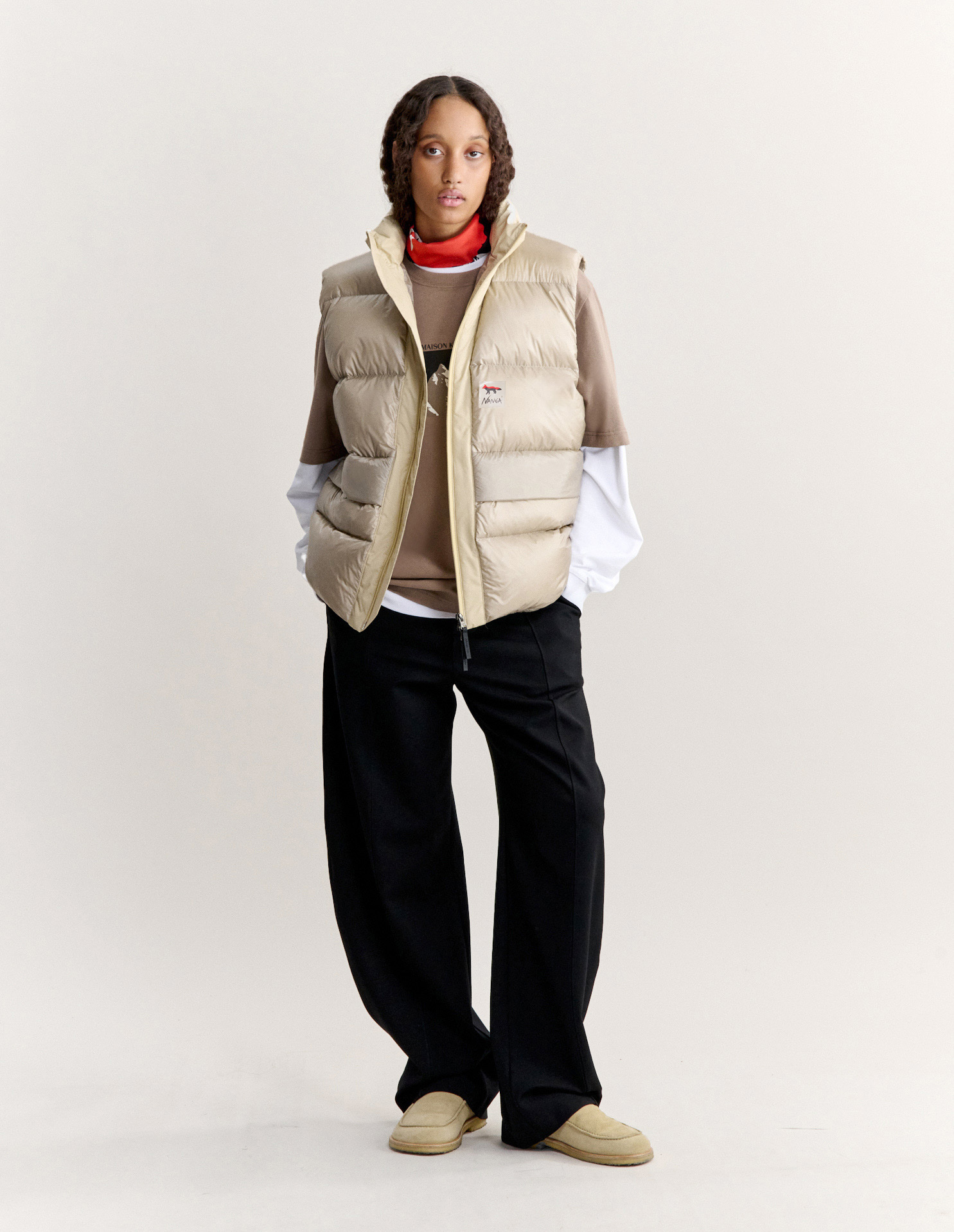 MAISON KITSUNE X NANGA DOWN VEST - 3
