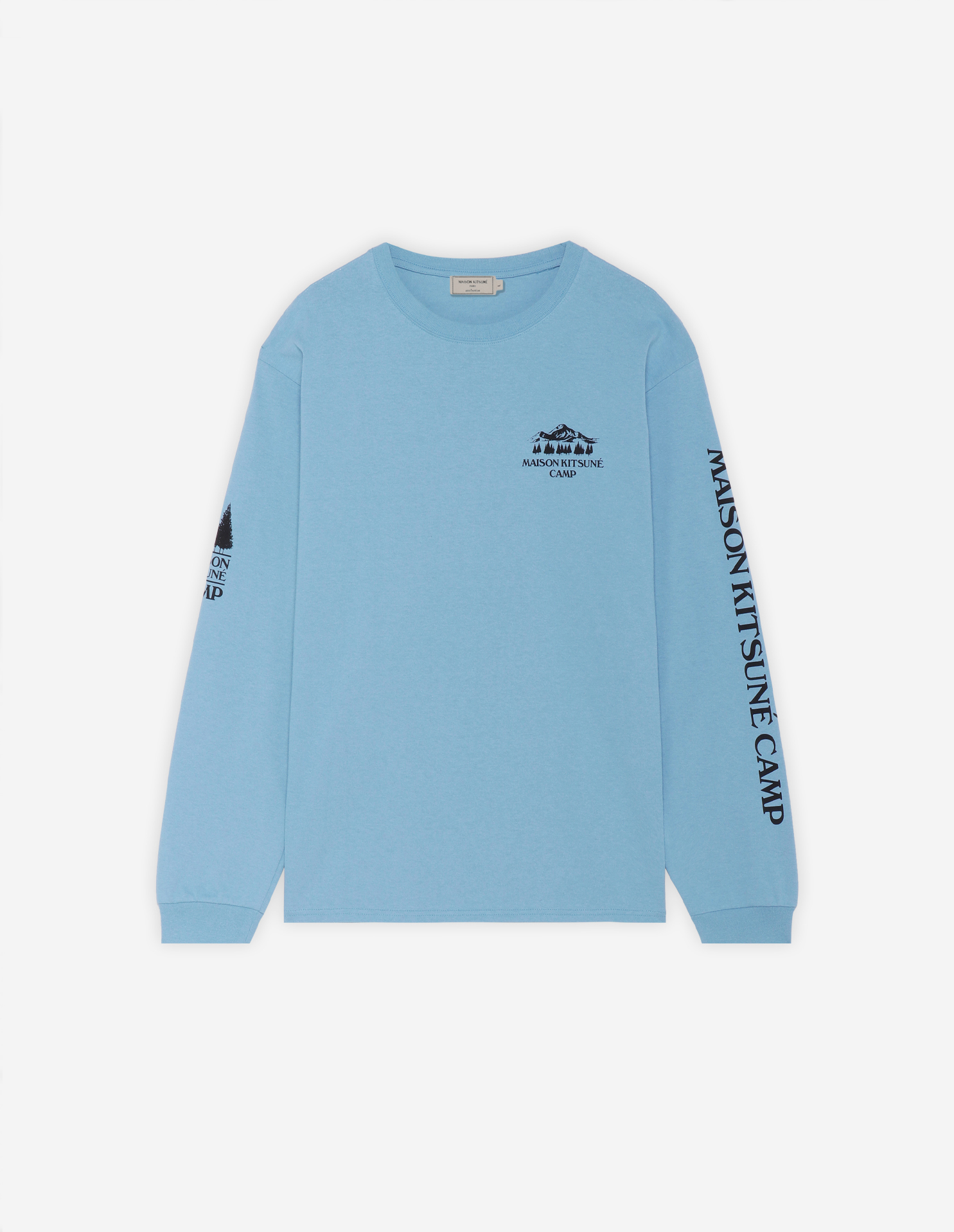 メゾン キツネ キャンプ マルチ プリント LS Tシャツ | Maison Kitsuné