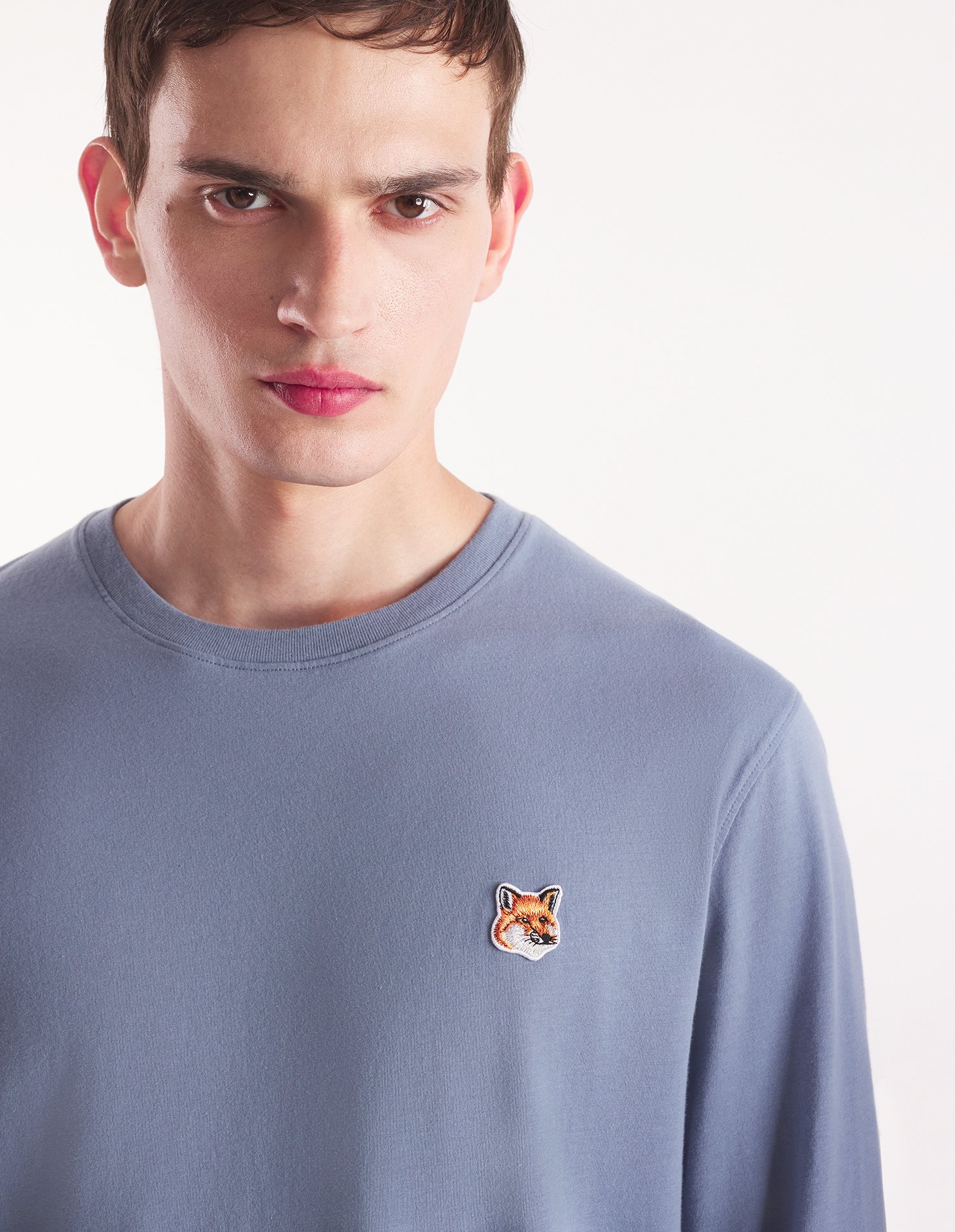 FOX HEAD PATCH REGULAR LONG SLEEVES TEE-SHIRT | Maison Kitsuné