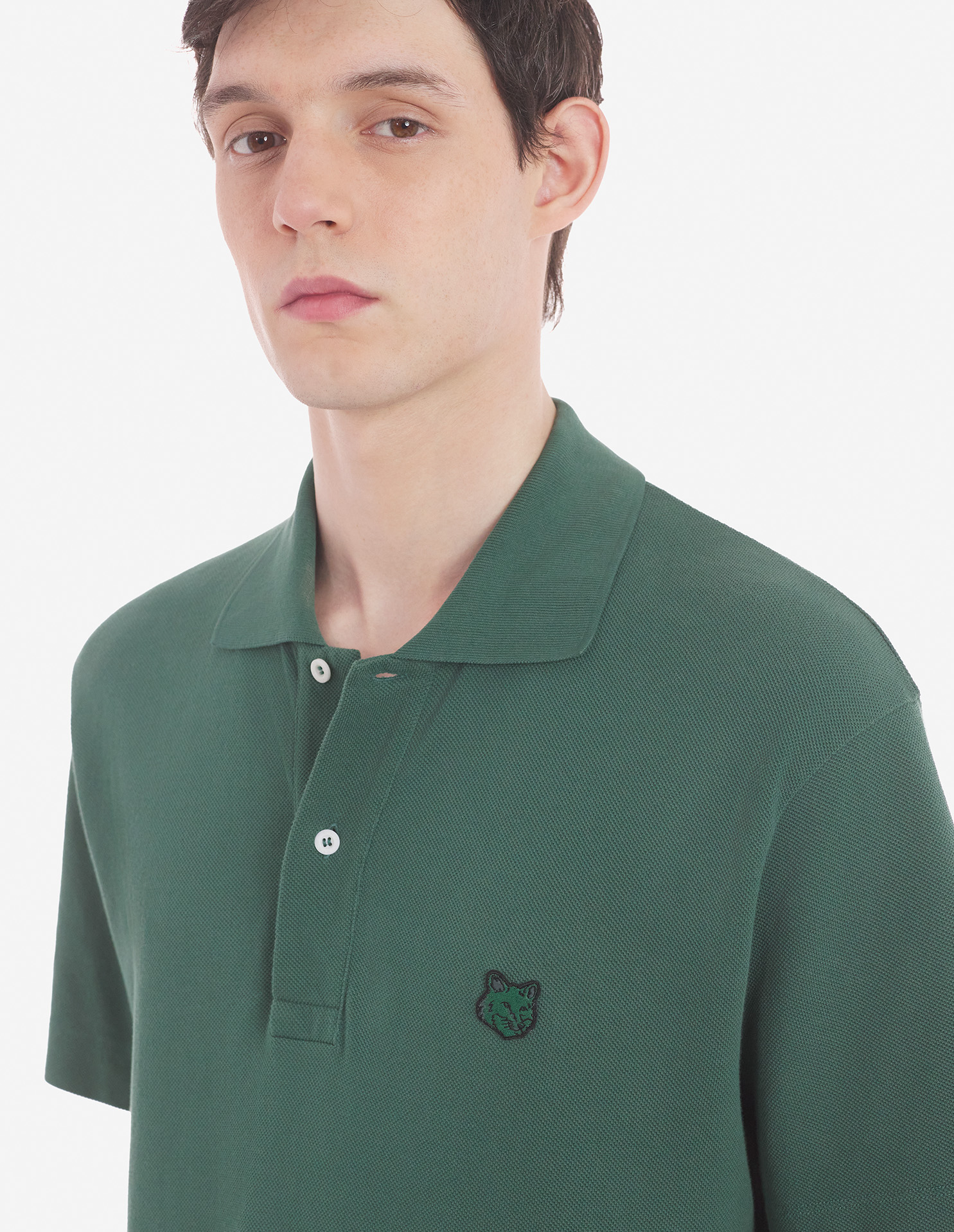 BOLD FOX HEAD PATCH COMFORT POLO | Maison Kitsuné