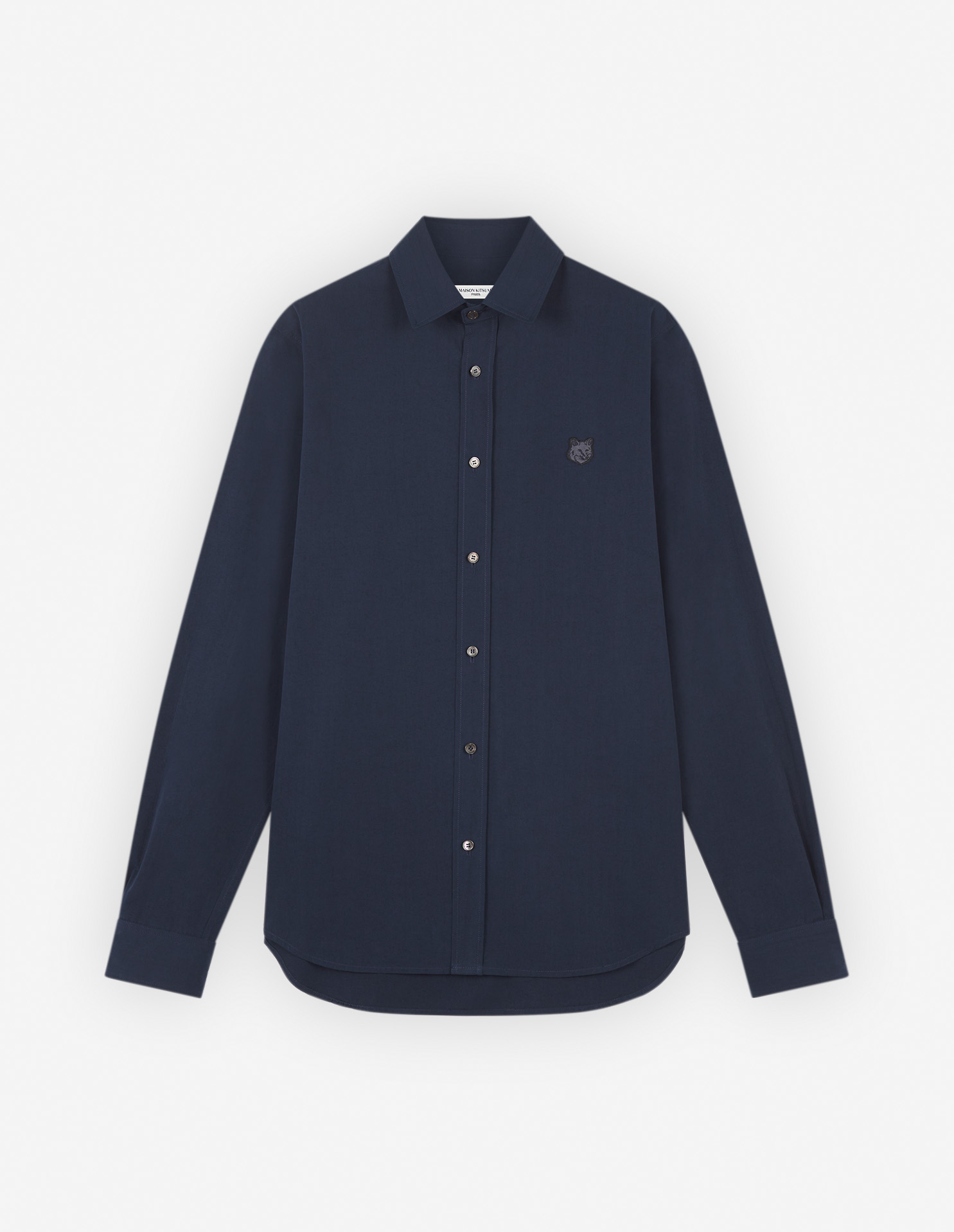 CLASSIC SHIRT WITH BOLD FOX HEAD PATCH IN COTTON-