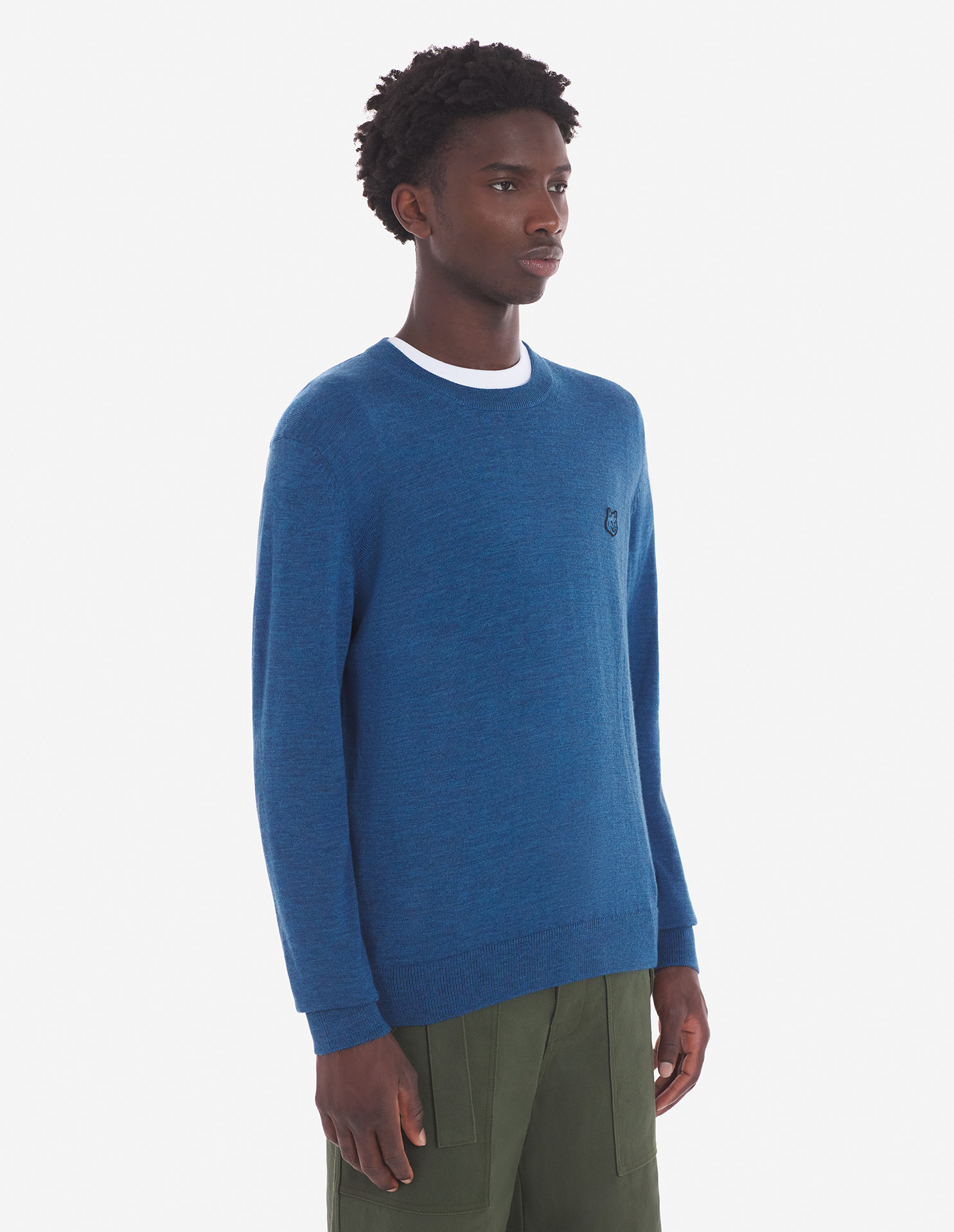 BOLD FOX HEAD PATCH REGULAR JUMPER | Maison Kitsuné