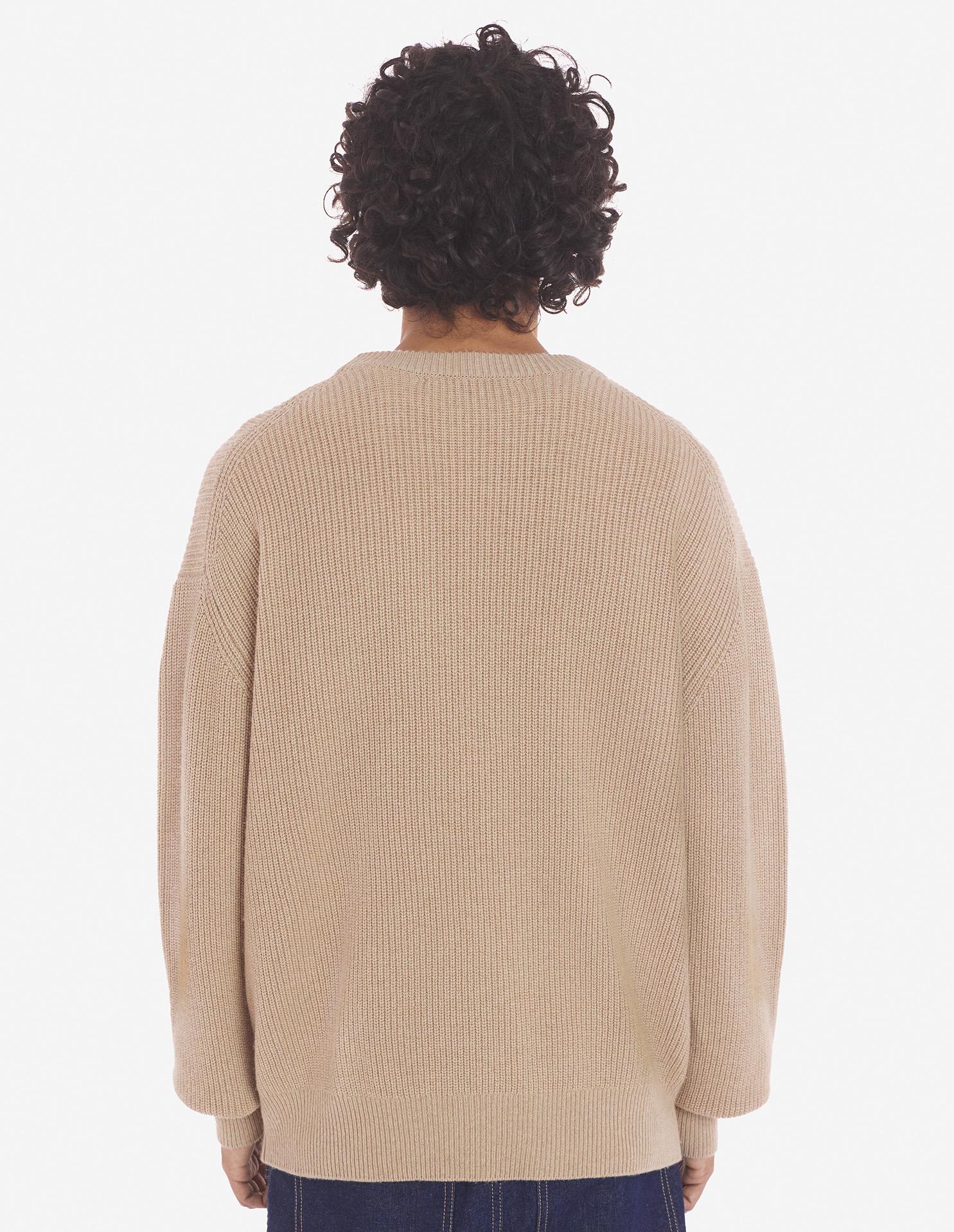 BOLD FOX HEAD PATCH COMFORT RIBBED JUMPER | Maison Kitsuné