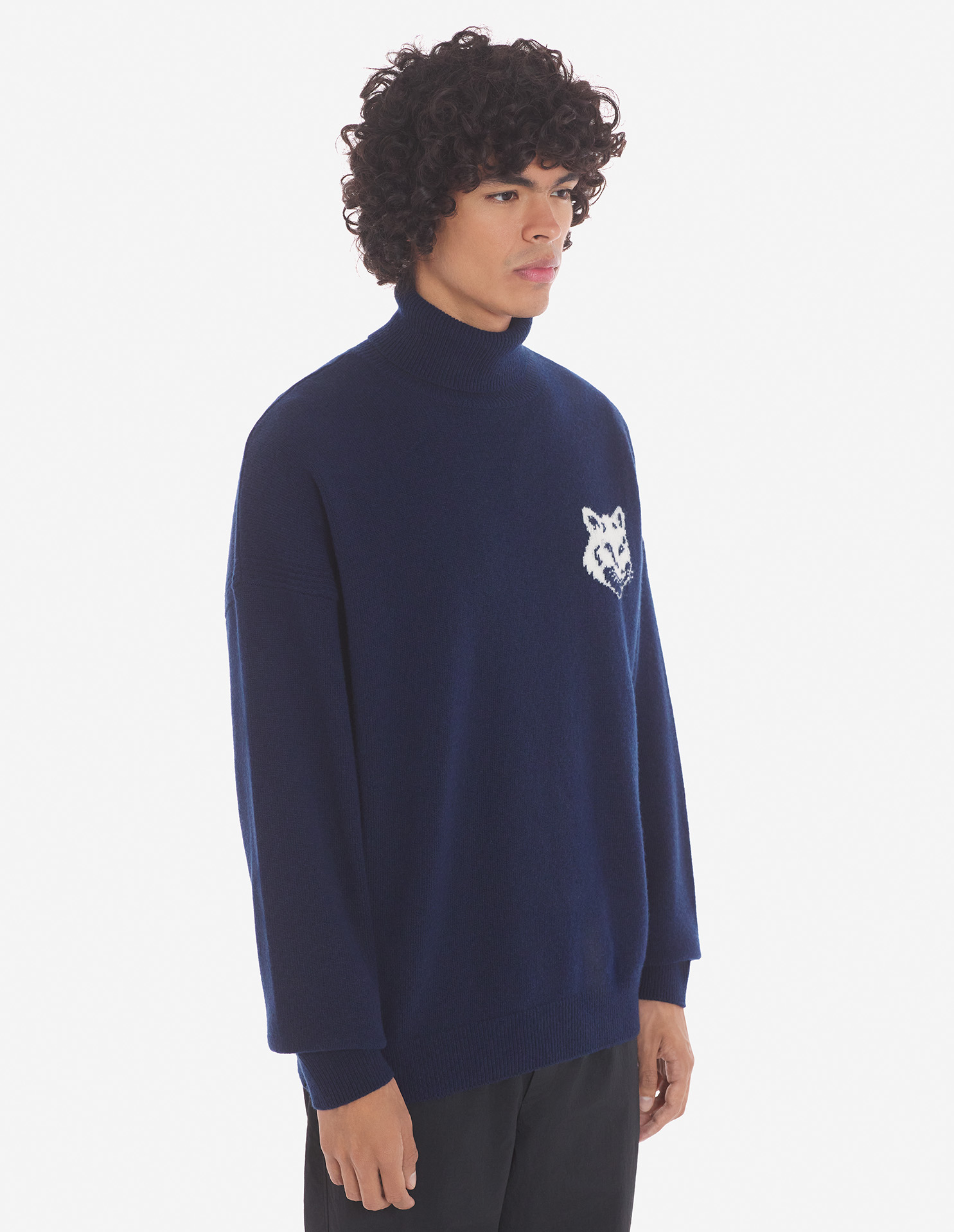 58300円MAISON KITSUNE フォックスヘッドハイネックセーター
