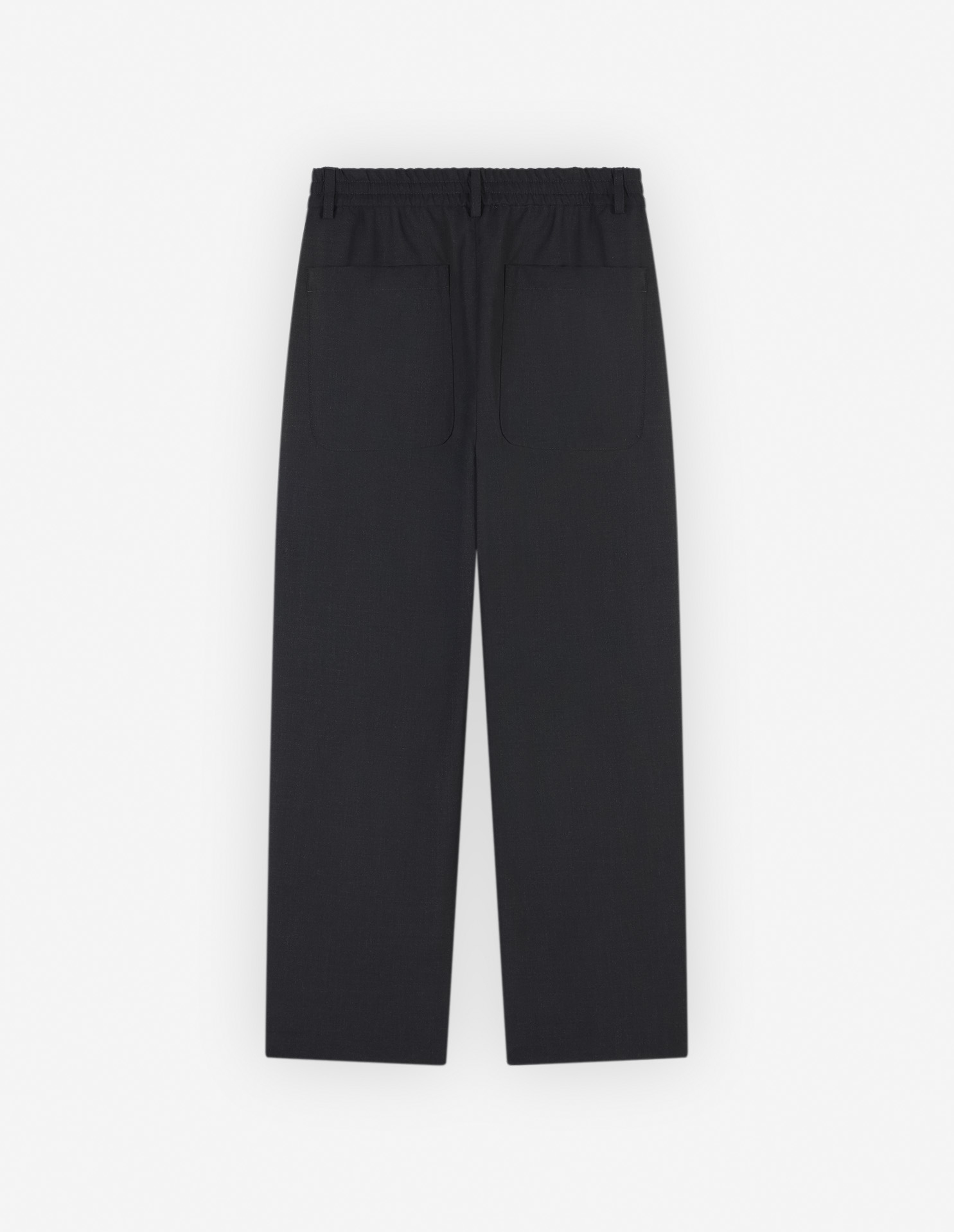 CROPPED PLEATED TAILORED PANTS IN LIGHT TECHNICAL WOOL | Maison