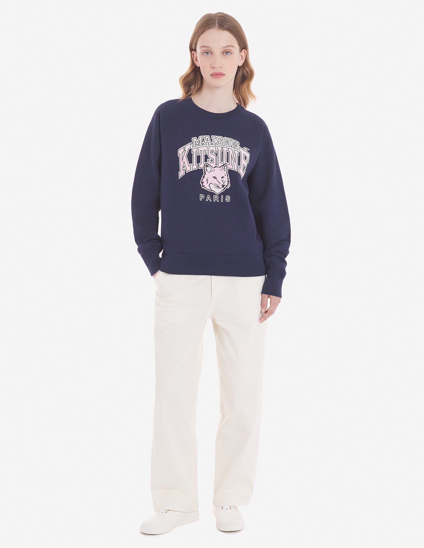 CAMPUS FOX ADJUSTED SWEATSHIRT | Maison Kitsuné