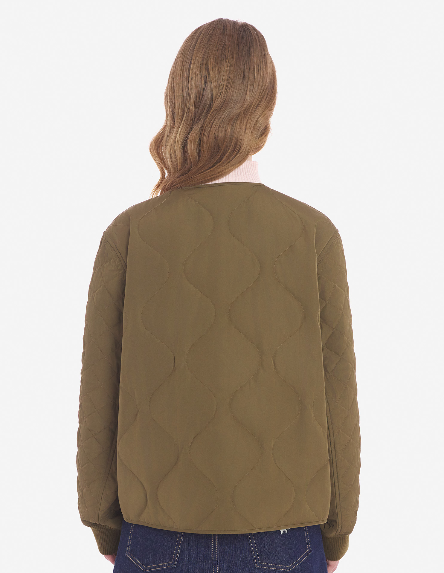 QUILTED BLOUSON IN NYLON WITH INSTITUTIONAL FOX HE | Maison