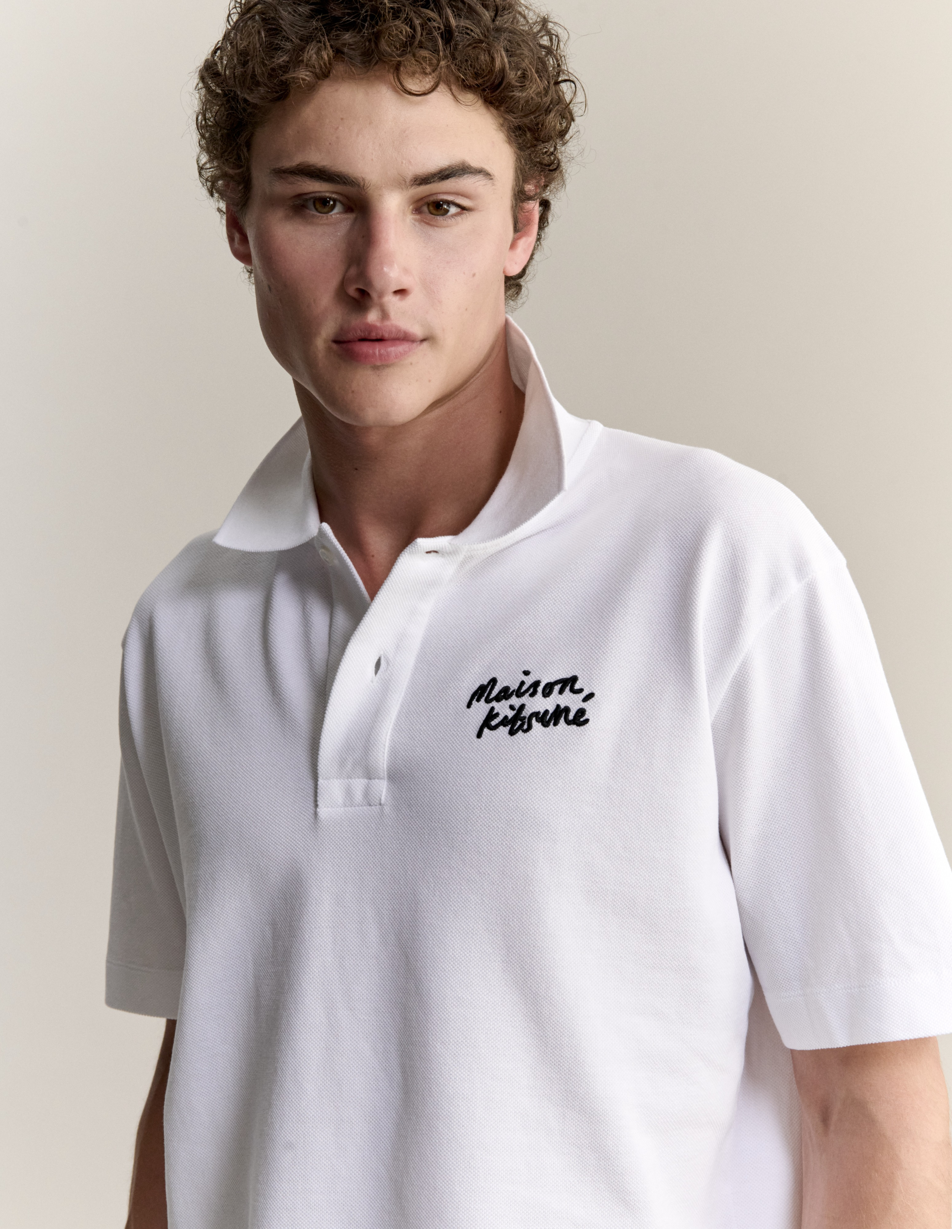 MAISON KITSUNE HANDWRITING COMFORT POLO - 5
