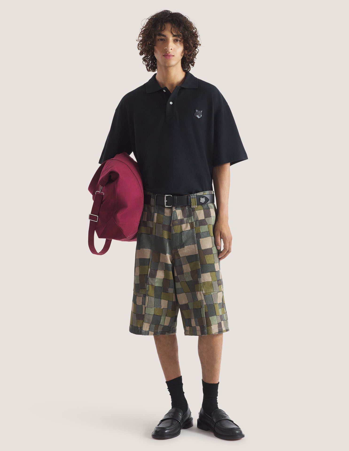 BOLD FOX HEAD PATCH OVERSIZE POLO - 3