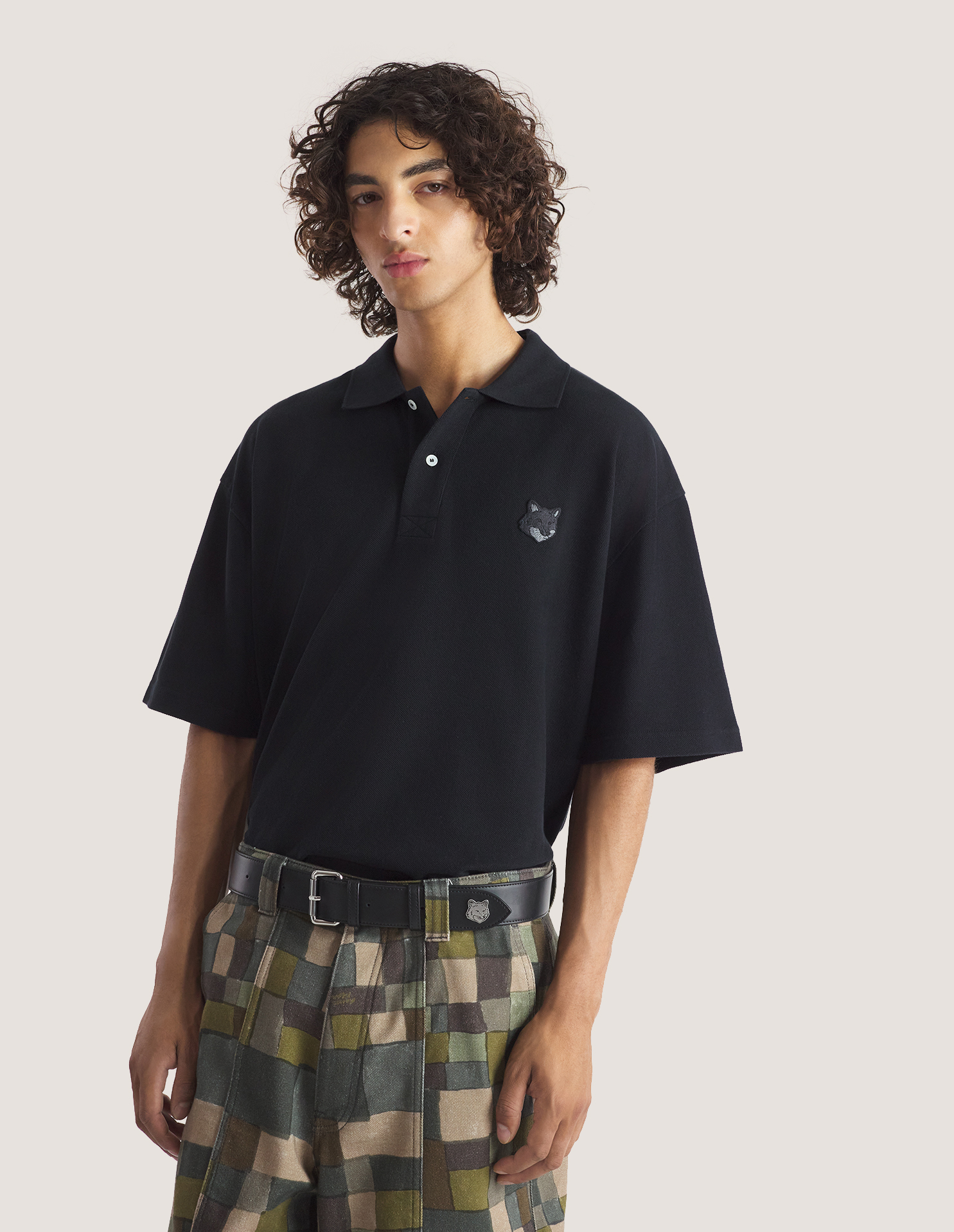 BOLD FOX HEAD PATCH OVERSIZE POLO - 4