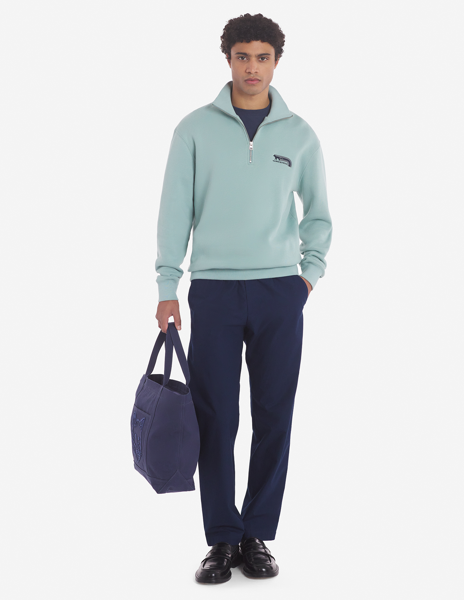 FLASH FOX HALF ZIP SWEATSHIRT FLASH FOX HALF ZIP SWEATSHIRT