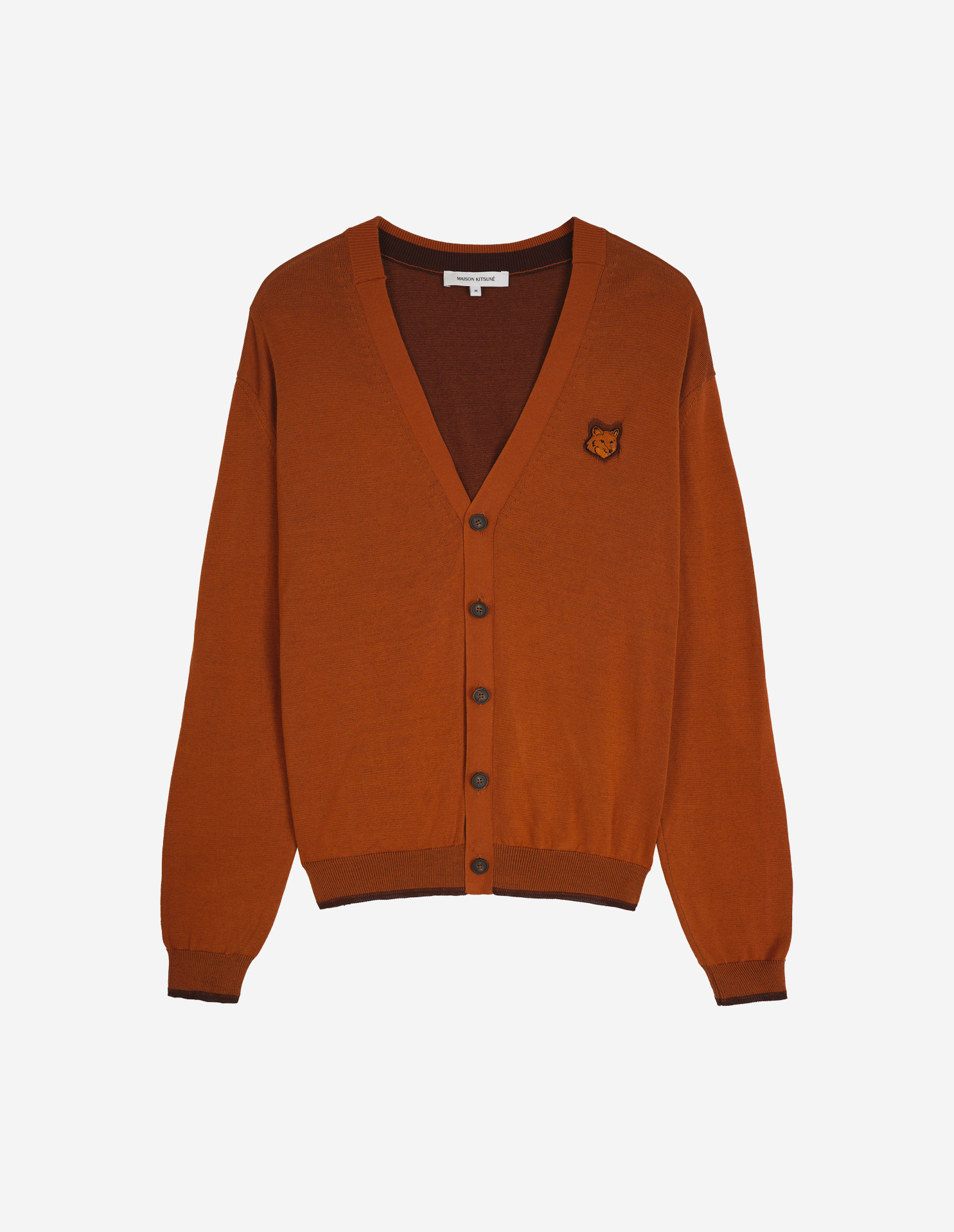 BOLD FOX HEAD PATCH REGULAR CARDIGAN | Maison Kitsuné 