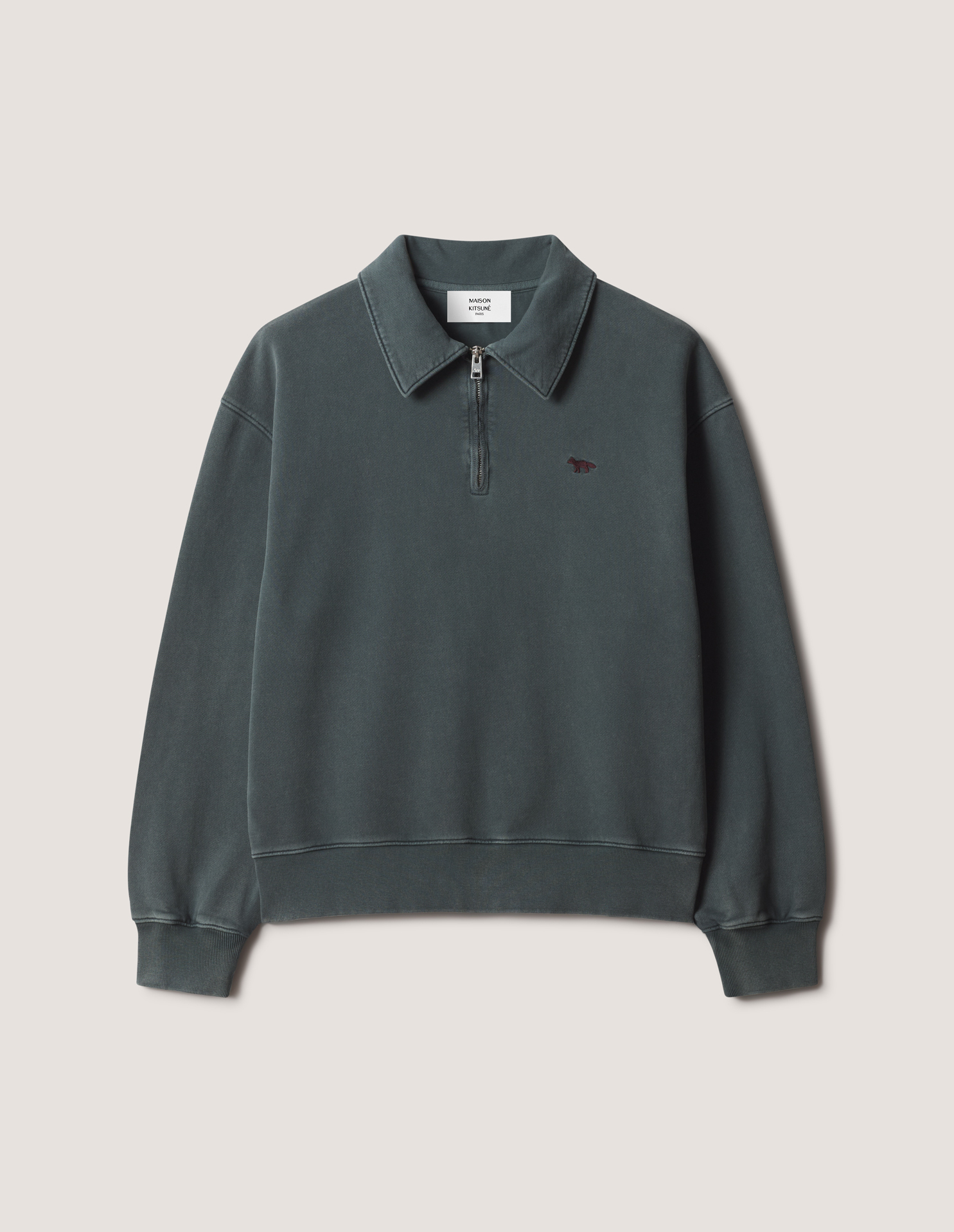 PROFILE\u0020FOX\u0020FADED\u0020POLO\u0020SWEATSHIRT